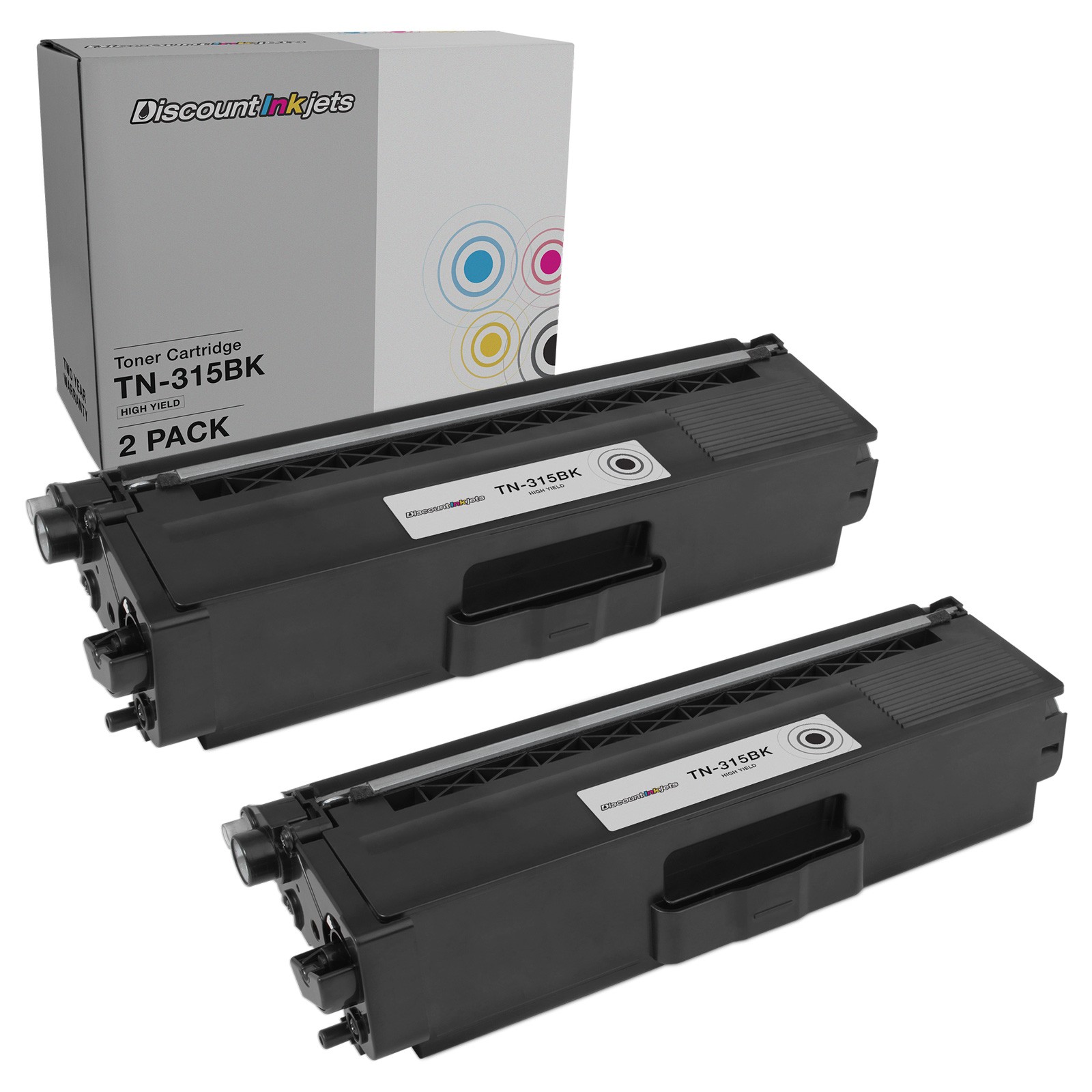 2PK TN315BK TN315 BLACK Toner for MFC-9460cdn MFC-9560 9970cd HL-4150cdn HL-4570
