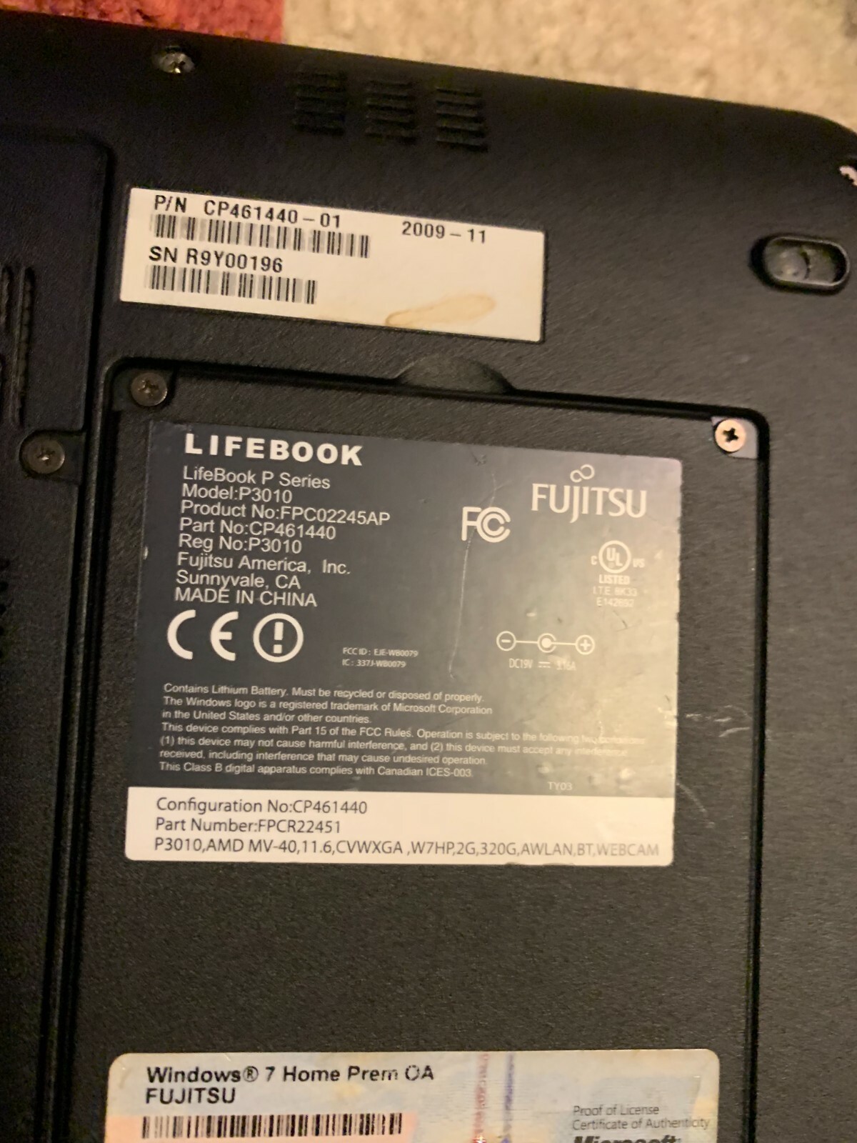 Laptop Mix 3 Total IBM Thinkpad iseries Fujitsu Lifebook P3010 11” Laptop, AMD 