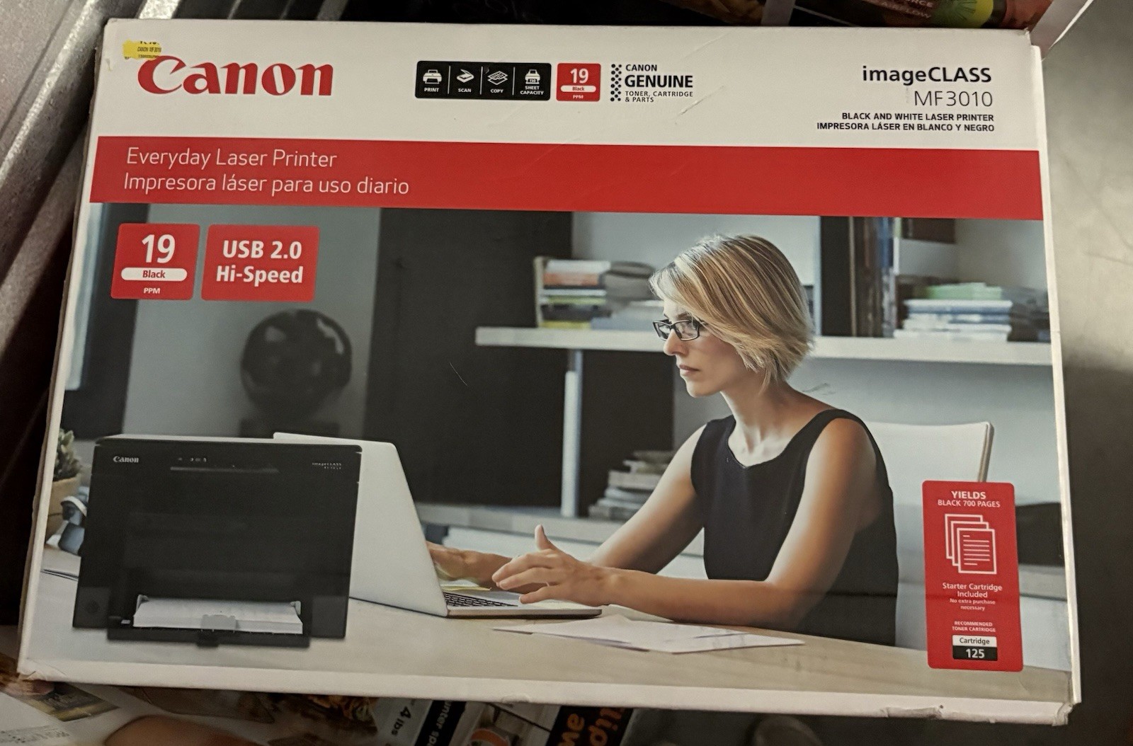 New Canon imageCLASS MF3010 VP Monochrome Laser Printer Scanner Copier