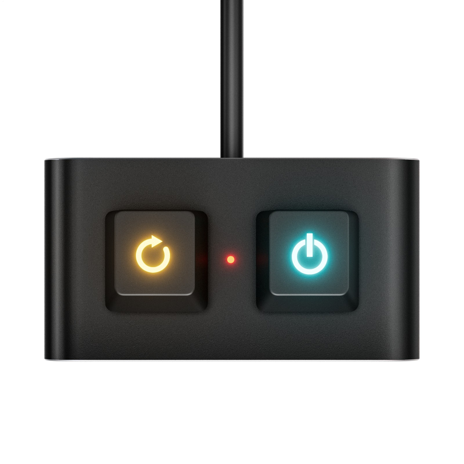 PC Power Button Desktop Switch Splitter ON Off Reset SW HDD LED PC External