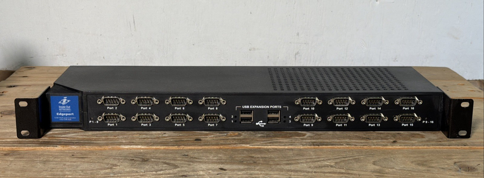 Digi Edgeport/416 DB9 301-1000-10 16-Port RS-232 Serial Converter Rackmount Used