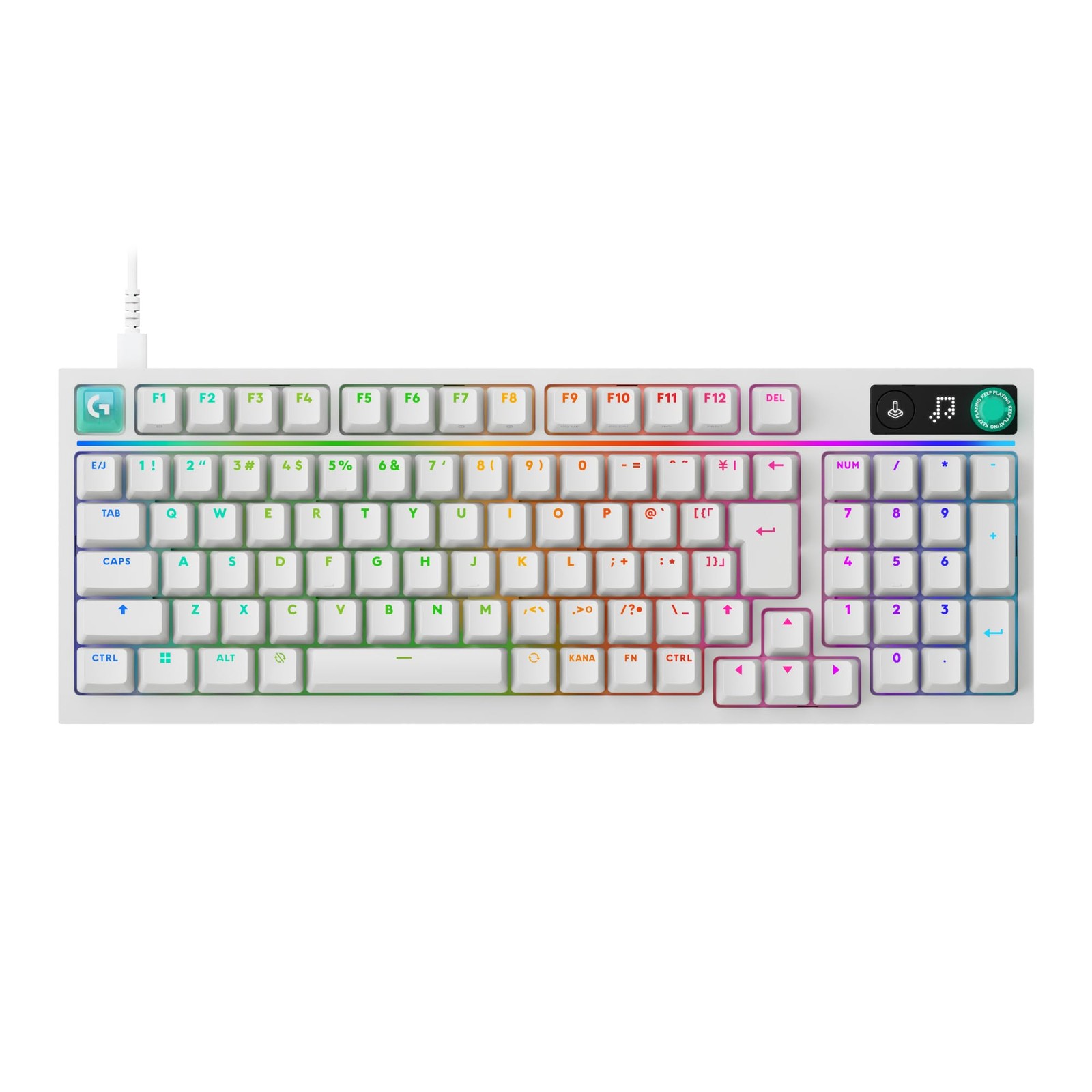 Logitech G G316X 98 Wired Gaming Keyboard Linear Hot Swap Japanese Layout White