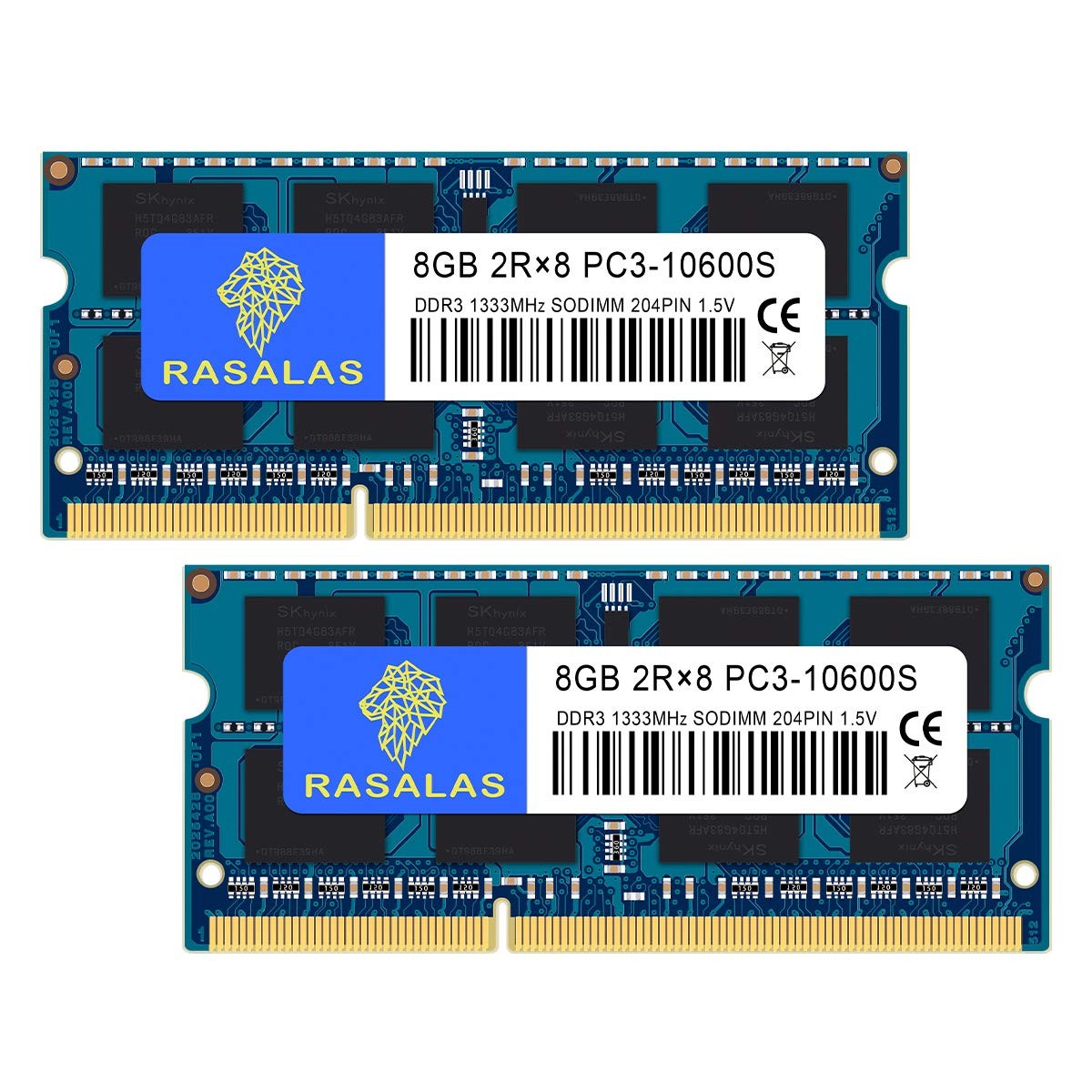 Rasalas 16GB Kit 2x8GB DDR3 1333MHz PC3-10600 SODIMM Laptop RAM Japan Import
