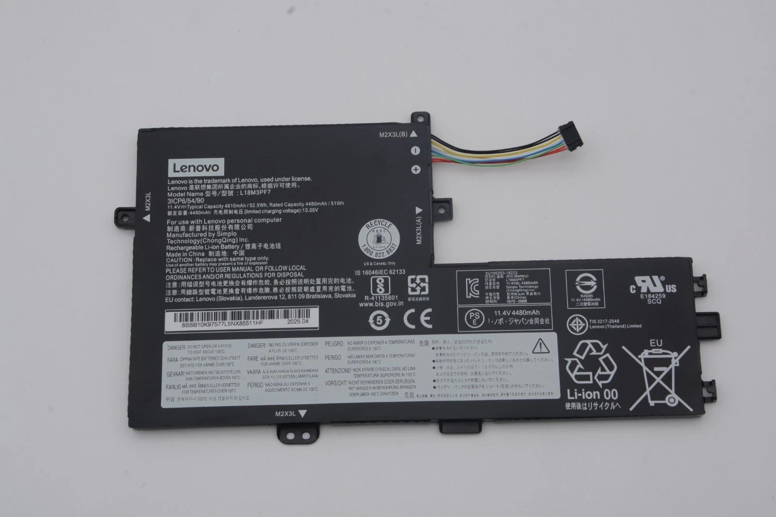 Genuine L18M3PF7 L18C3PF7 Battery 53Wh for Lenovo IDEAPAD C340-15IIL 15IWL