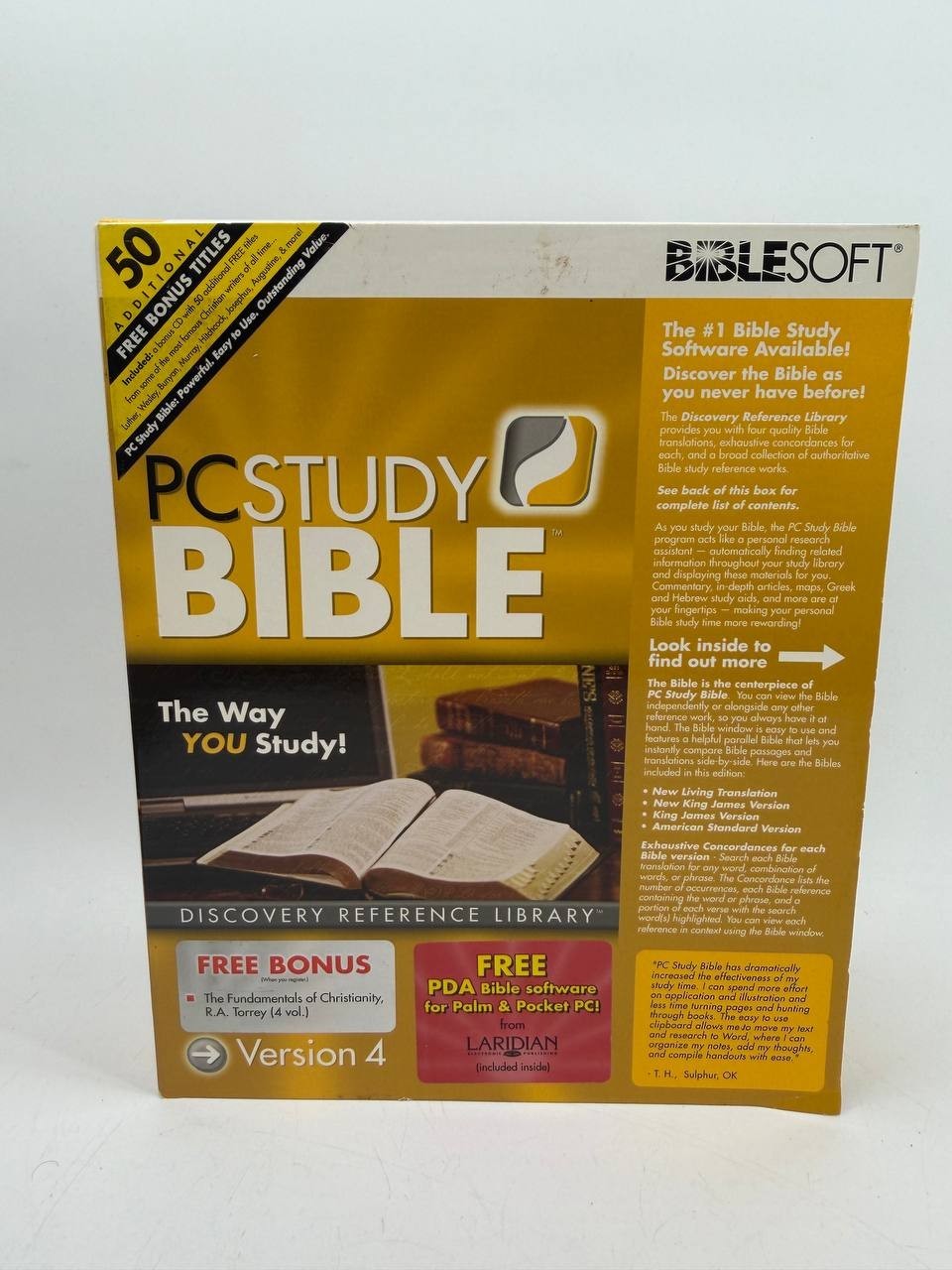 BibleSoft PC Study Bible Discovery Reference Library Version 4 CD-ROM New