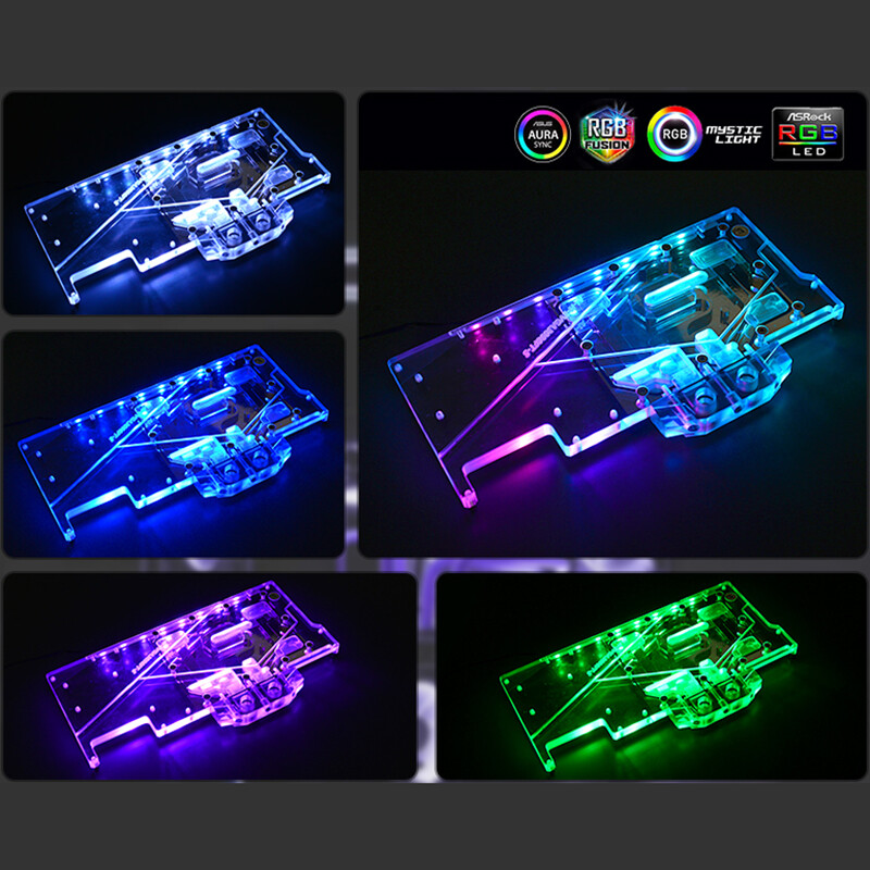 For EVGA 3090 3080 TWF3 DIY Water Block Full Coverage Graphics Card Water Block