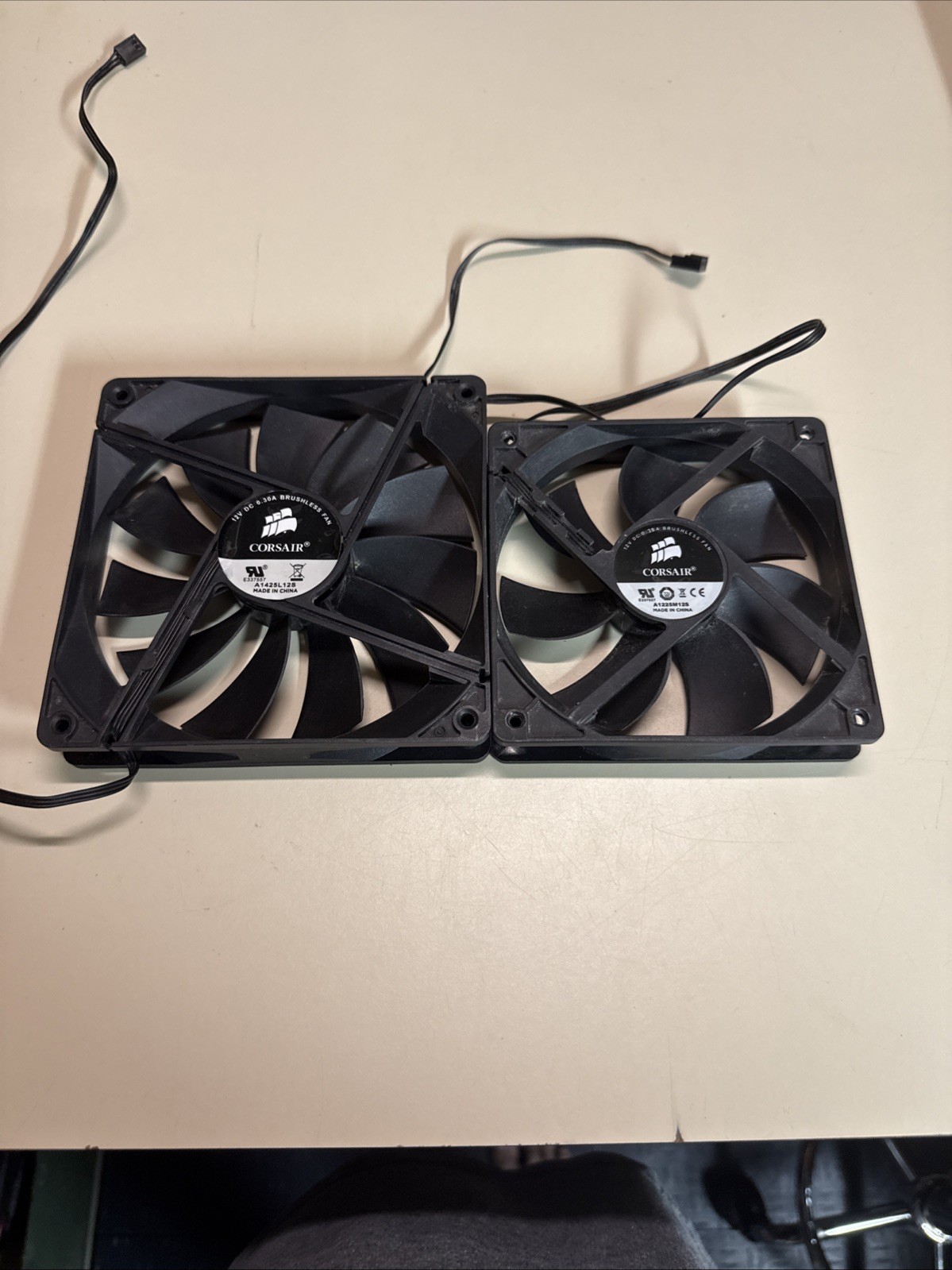 Corsair 120mm + 140mm X 25mm Black Computer Case Fans 12v 3 Pin