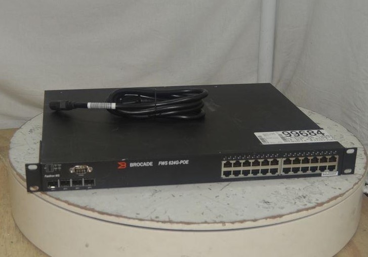 BROCADE FWS624G-POE 80-1003144-03 24-Port Gigabit Ethernet Switch POE SEE NOTES