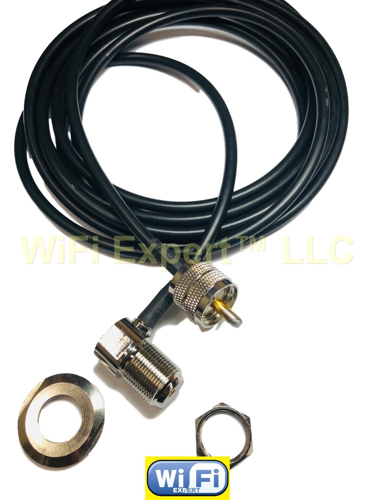 UHF male to SO239 UHF female bulkhead right angle for car radio antenna RF cable