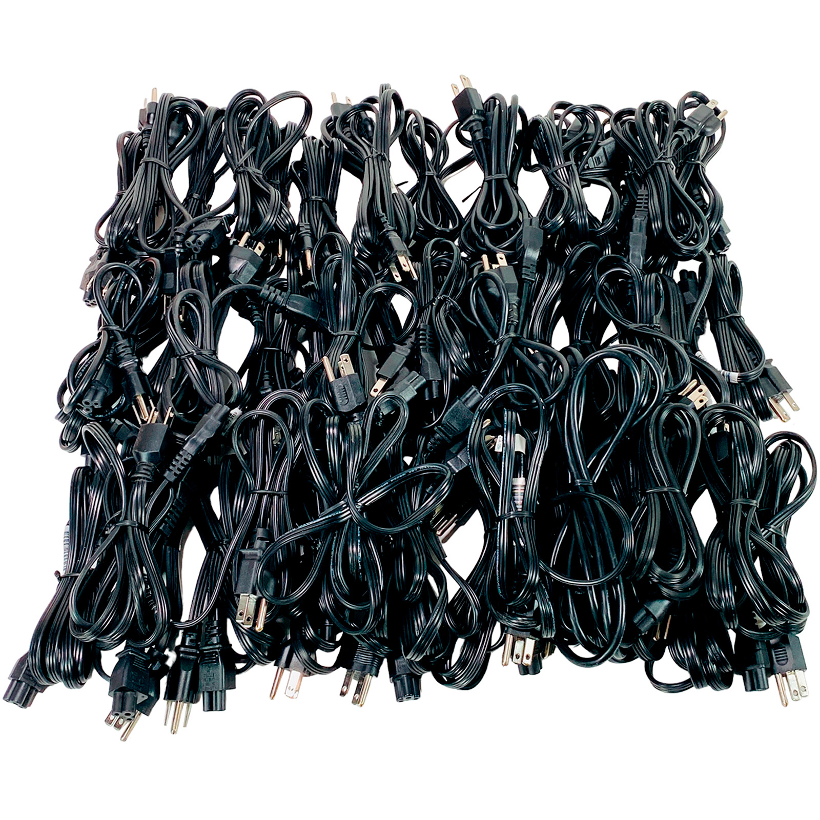 LOT 50 6ft High Quality 3 Prong IEC C5 AC Power Cord Laptop PC Printers Charge