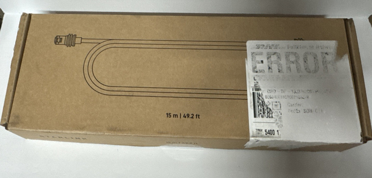 50ft/15M  Starlink Standard Gen 3 OEM Genuine Cable Gen3 - NEW