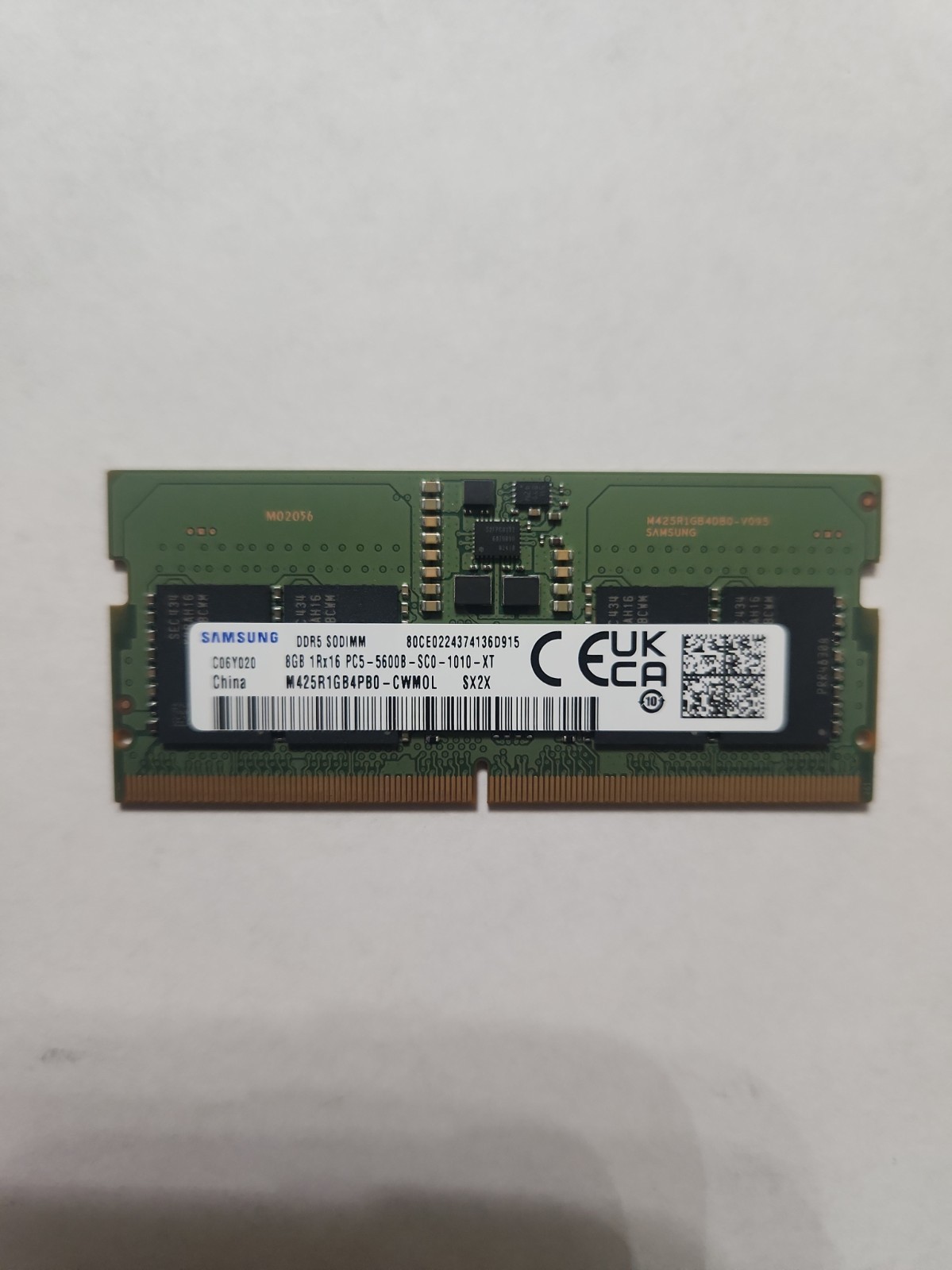 Samsung 8GB 1Rx16 DDR5 SO-DIMM PC5-5600B Laptop Memory RAM M425R1GB4PB0-CWM0L