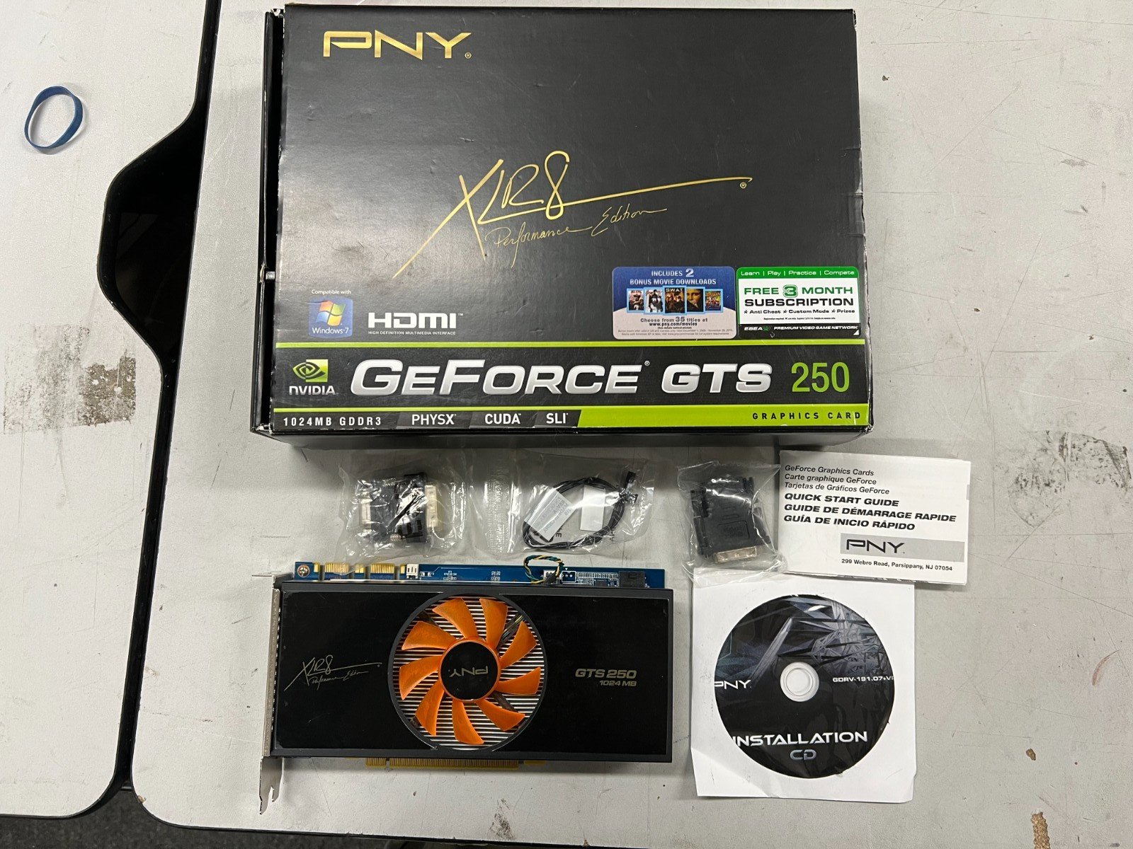 Geforce GTS 250 1024MB GDDR3 1GB PCle 2.0