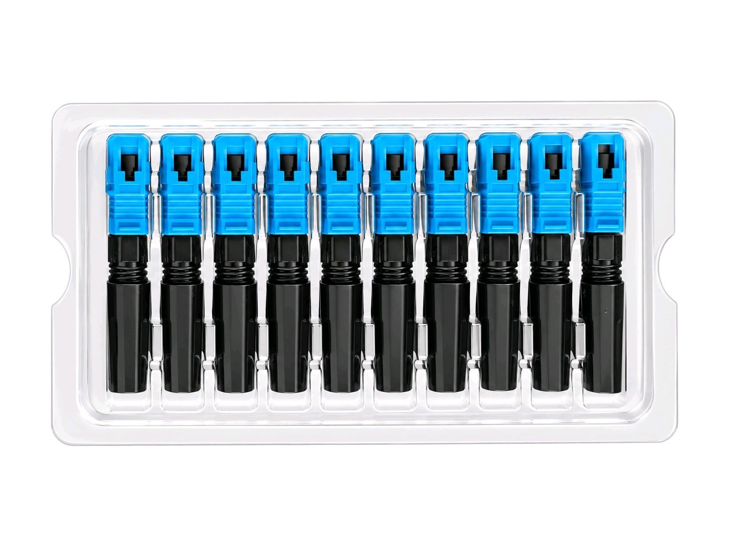10PCS SC/APC Fiber Optic Quick Connector, SM SC Fiber Fast Connectors Adapter