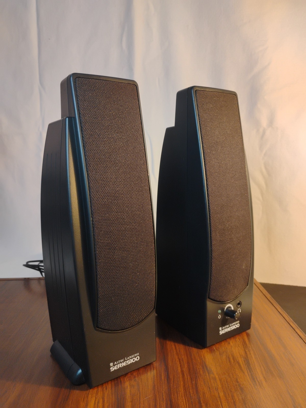 🔥Altec Lansing Series 100 2 Satellite Speakers Computer PC Set Black Tested 