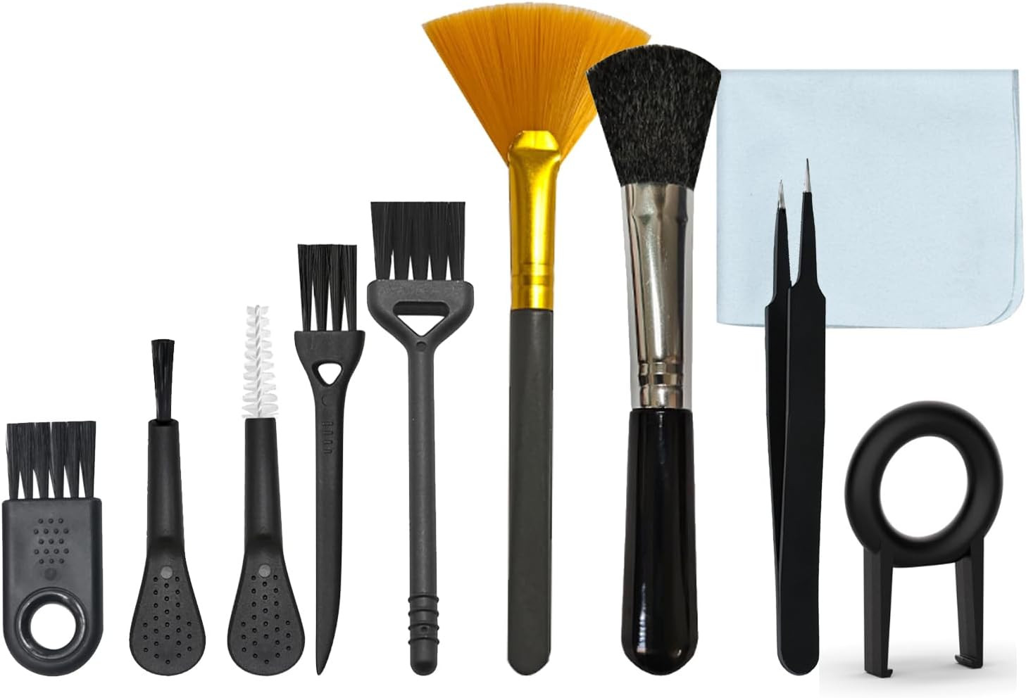 10 Piece anti Static Nylon Cleaning Brush Set Electronics Detail Cleaning
