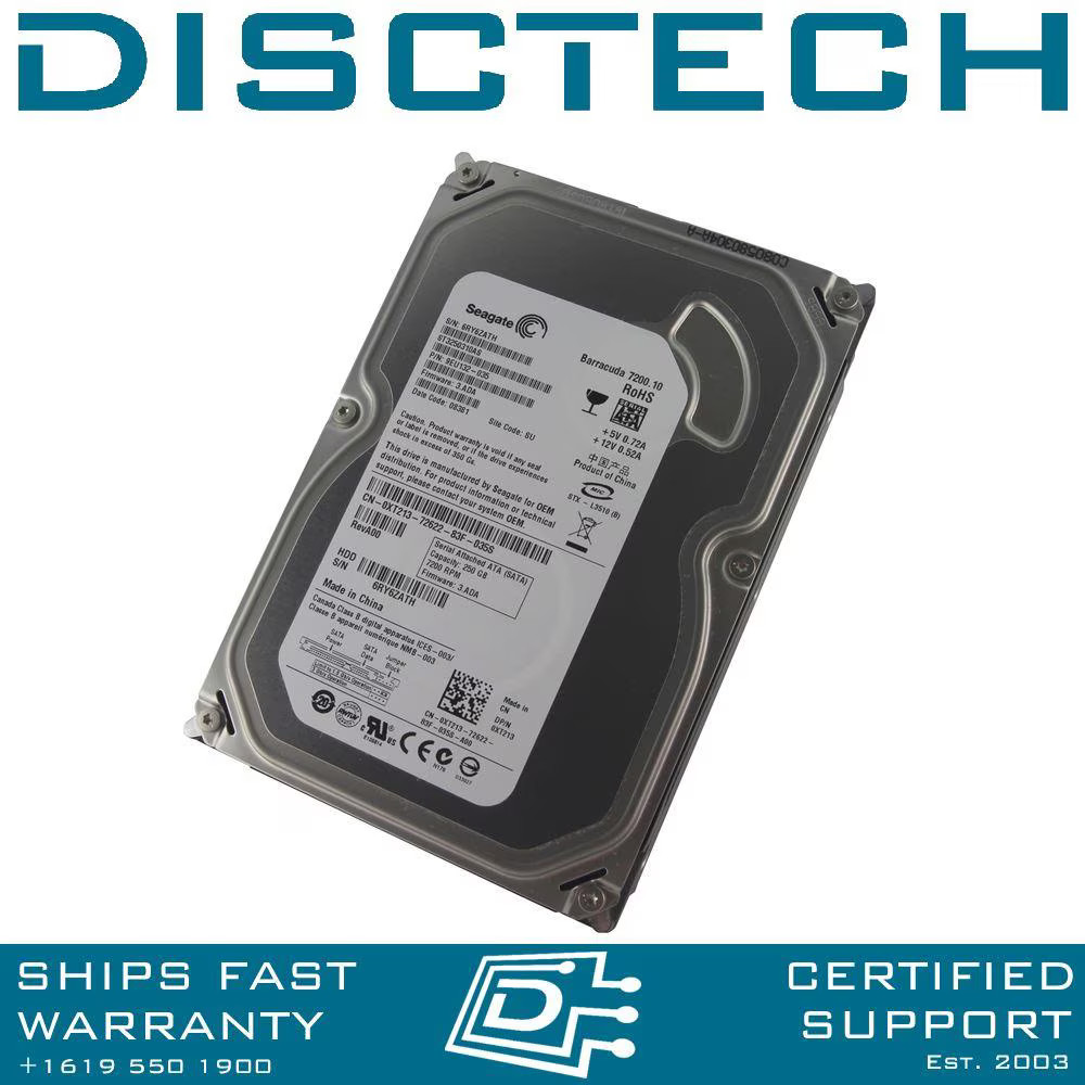 Dell XT213 Seagate Barracuda 250GB 7.2K SATA Hard Drive ST3250310AS