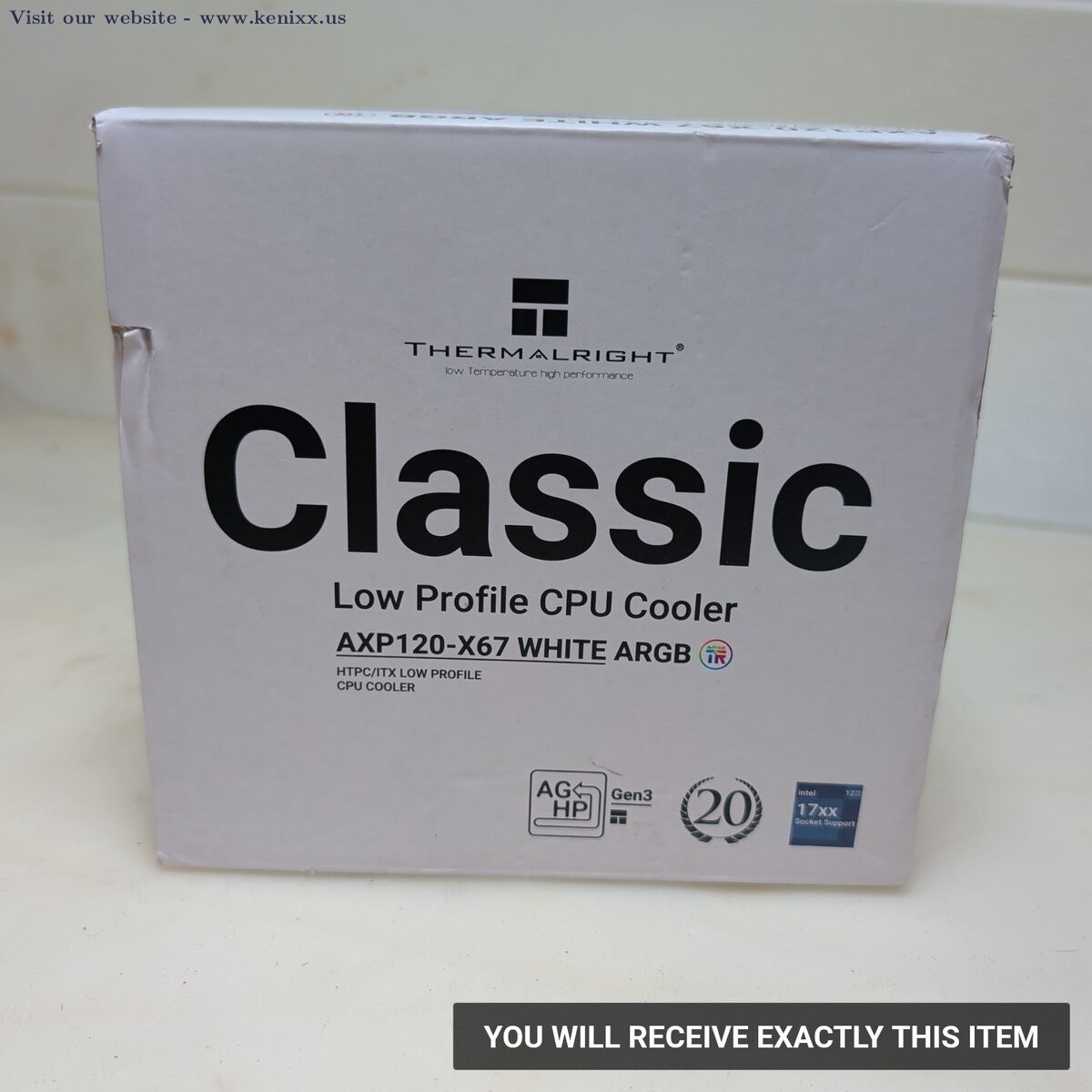 Thermalright TR-AXP120-X67 Low Profile CPU Cooler Heatsink White