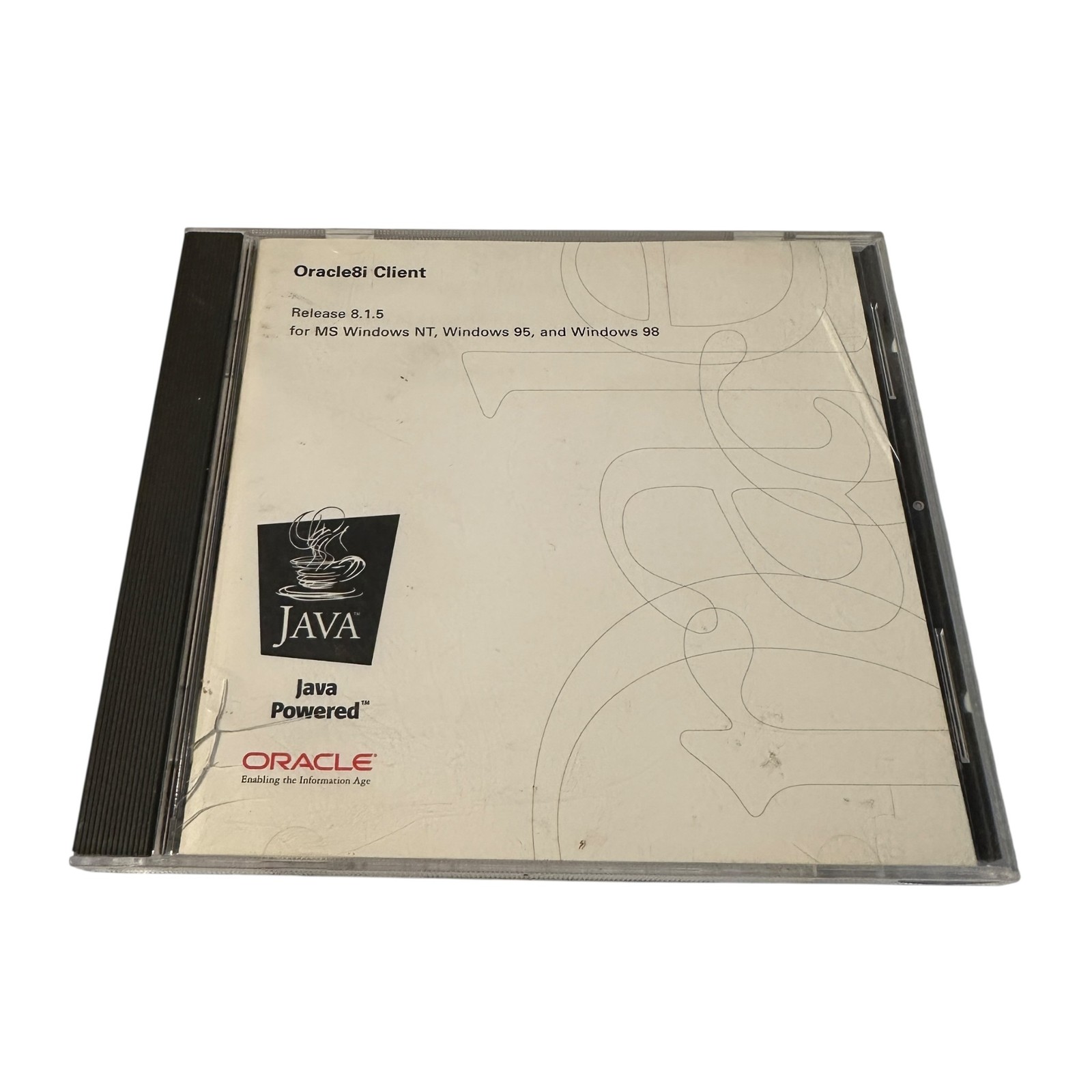 Oracle8i Client Release 8.15.5 MS Windows NT WIndows 95 & 98 CD-Rom Oracle