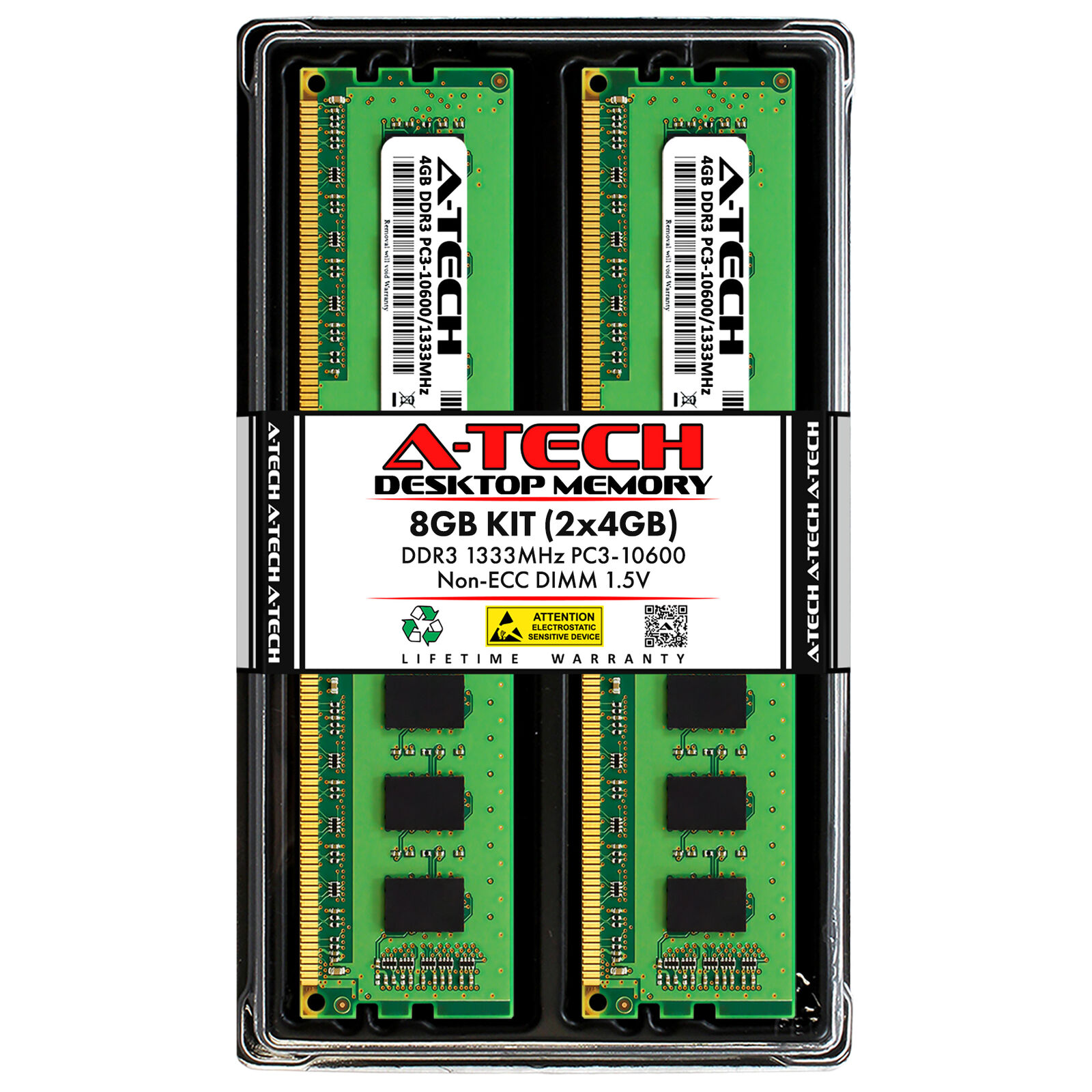 8GB 2x4GB PC3-10600U Dell Inspiron 580s 580 620 One 2205 One 2305 Memory RAM