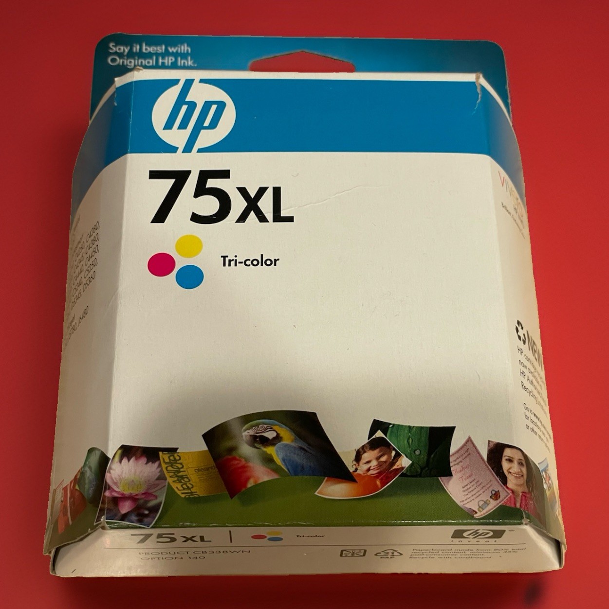 GENUINE NEW HP 75XL Tri-color Ink Cartridge OEM (Exp 2011 Ireland) - SEALED