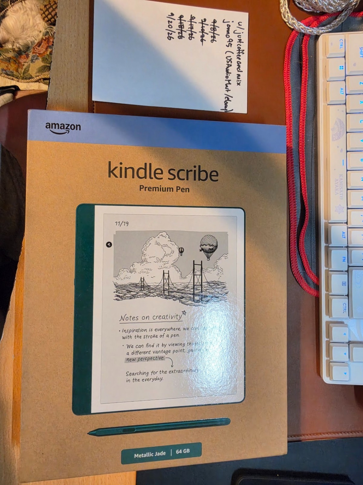 Amazon Kindle Scribe 64GB Metallic Jade 10.2" w/ Premium Pen