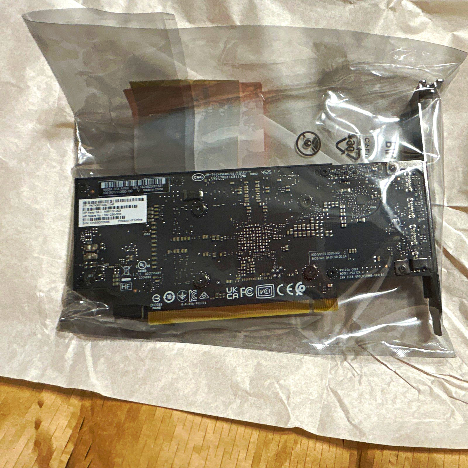 HP NVIDIA RTX A1000 8GB Low Profile SFF PCIe x16 GPU 4x Mini DisplayPort