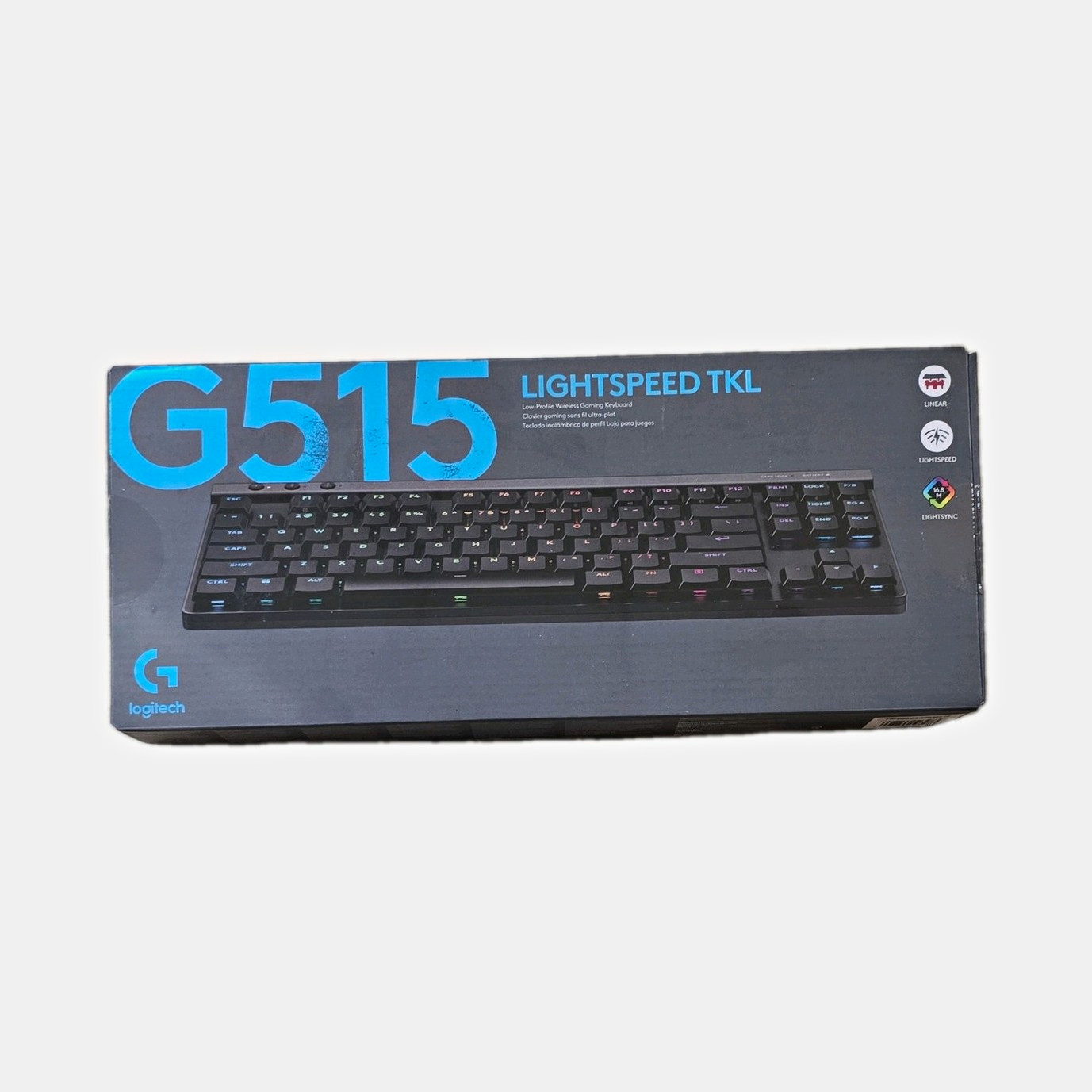 Logitech G515 LIGHTSPEED TKL Wireless Illuminated Gaming Keyboard Black