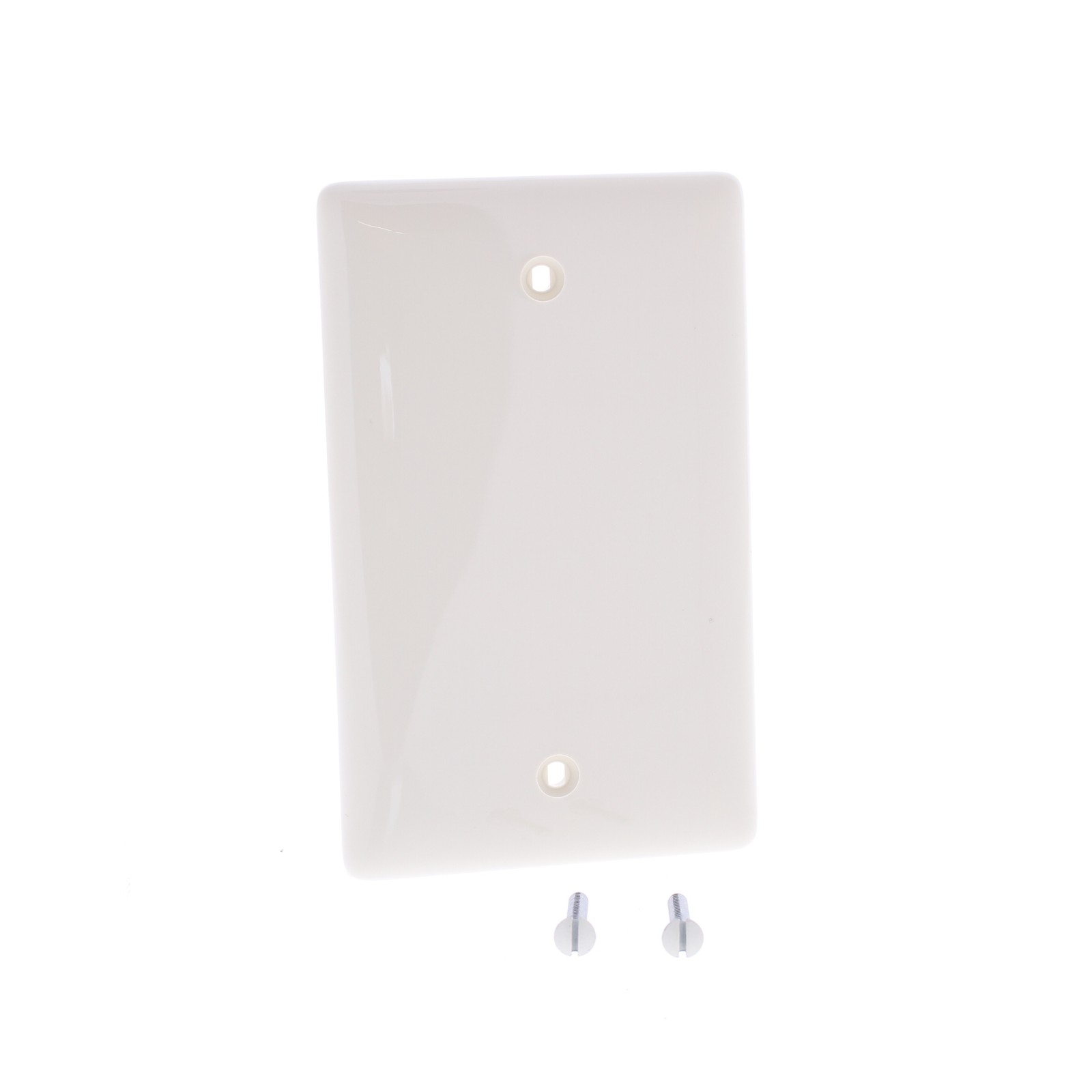 Hubbell NP13OW Office White 1-Gang Blank Nylon Standard Wallplate Cover BoxMount