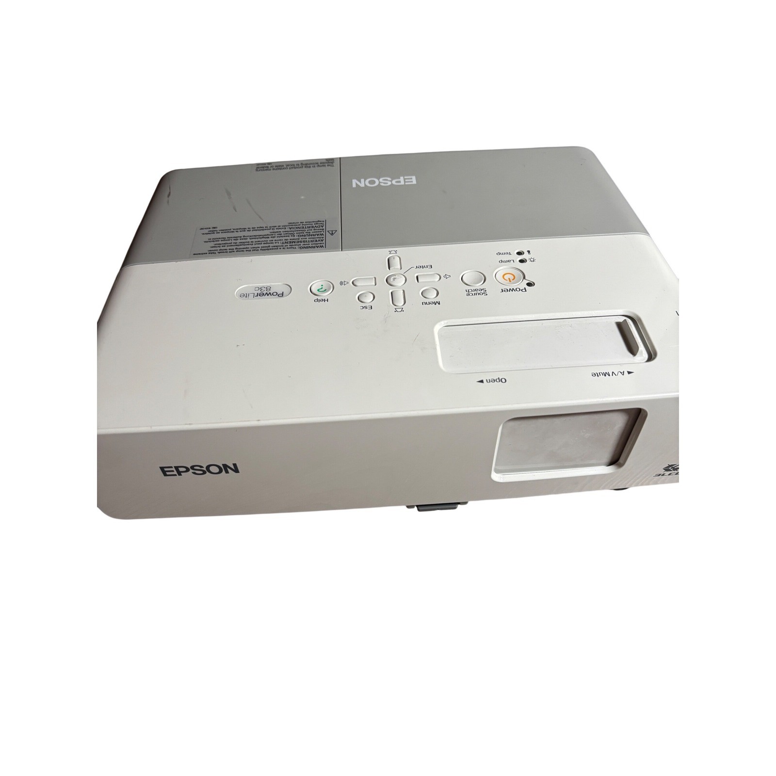 Epson PowerLite 83c LCD Projector EMP-83 Multimedia 3LCD XGA White Silver