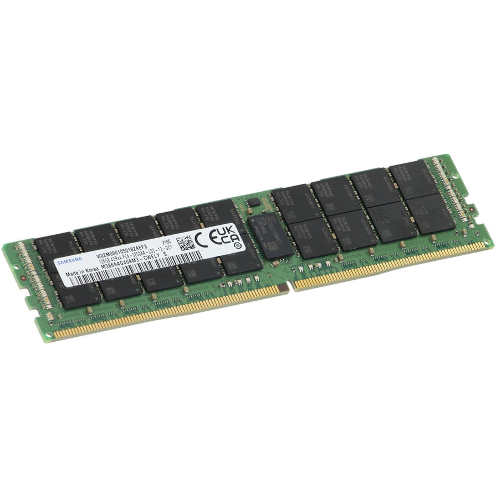 Samsung 128GB 4DRx4 DDR4 LRDIMM 3200MT/s Load Reduced (M386AAG40AM3-CWE)