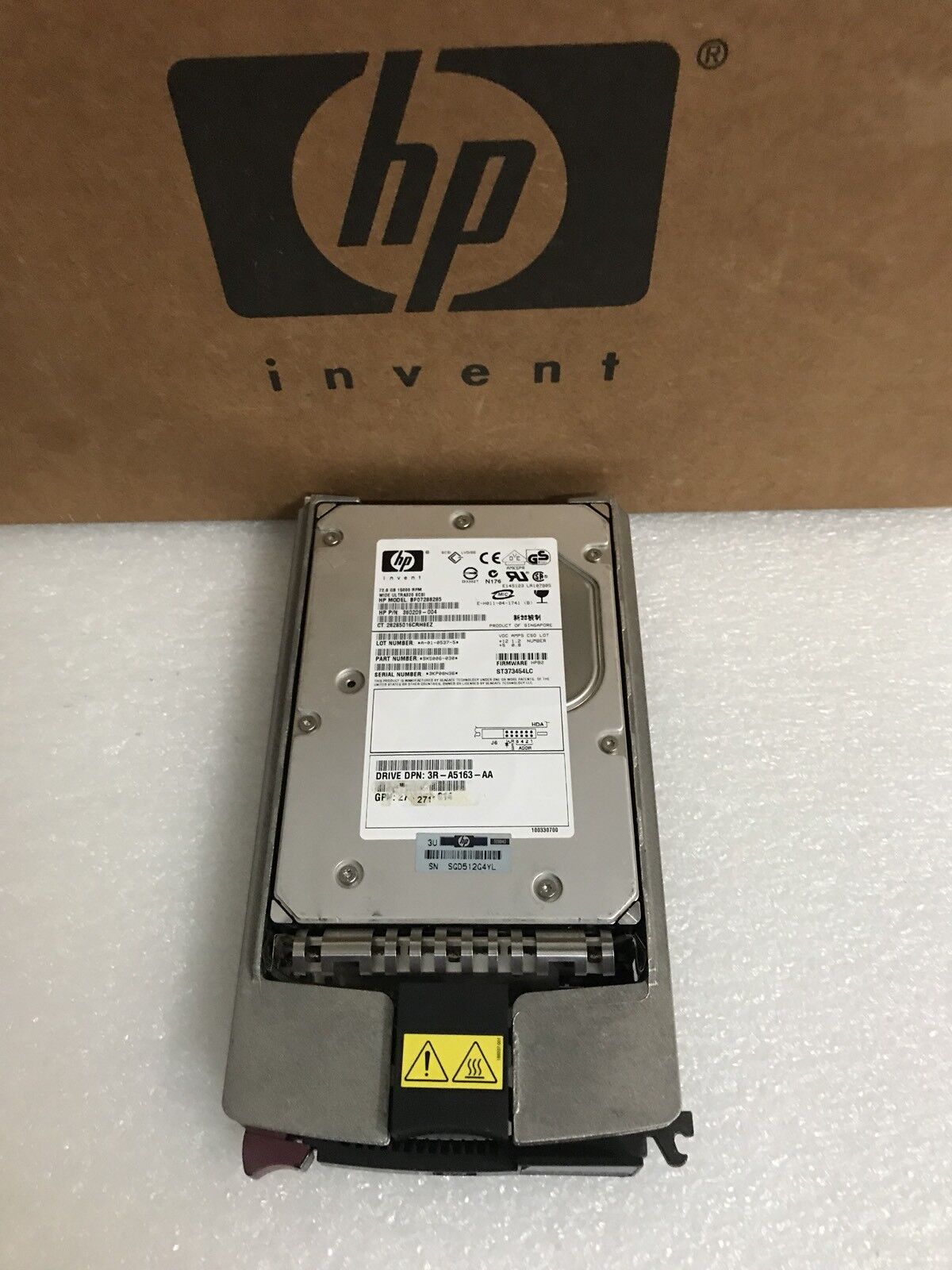 HP 286778-B22 289243-001 72GB 15K u320 scsi hard drive