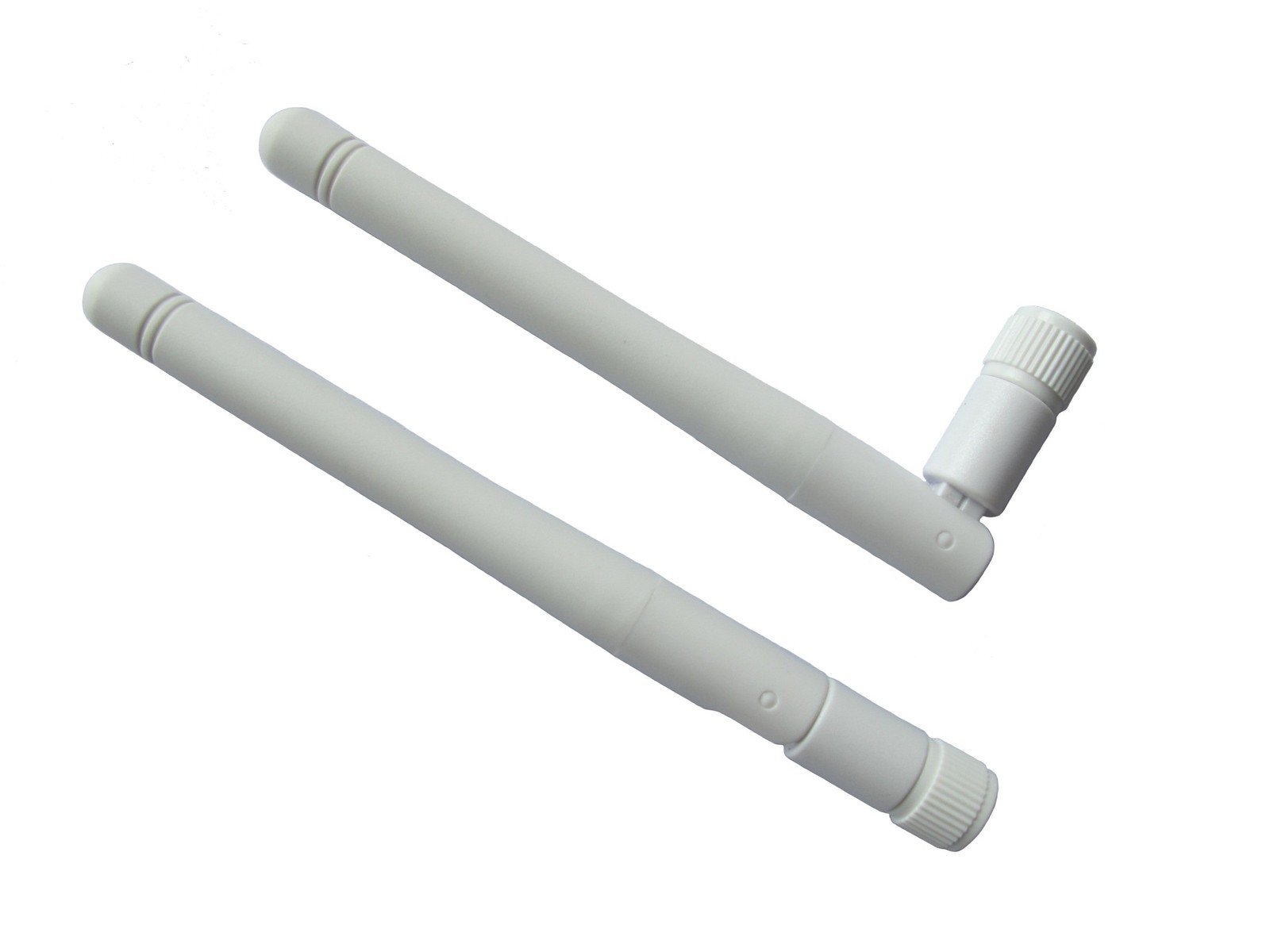 2 Pcs 2.4GHz 3dBi Omni WiFi SMA Male Antenna White for Wireless Router 11cm