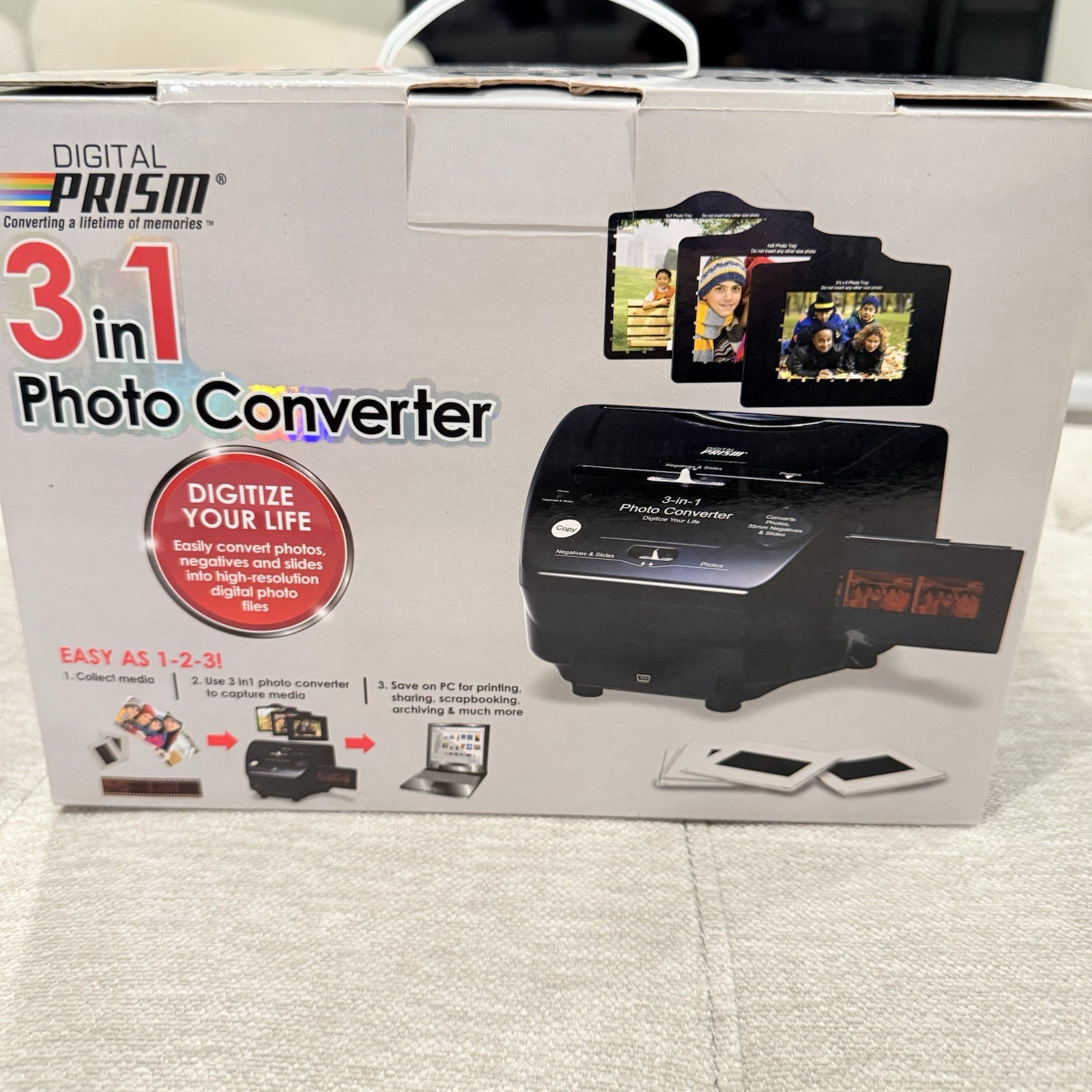 Digital Prism 3 In 1 Photo Converter Easily Convert Photos Negatives & Slides