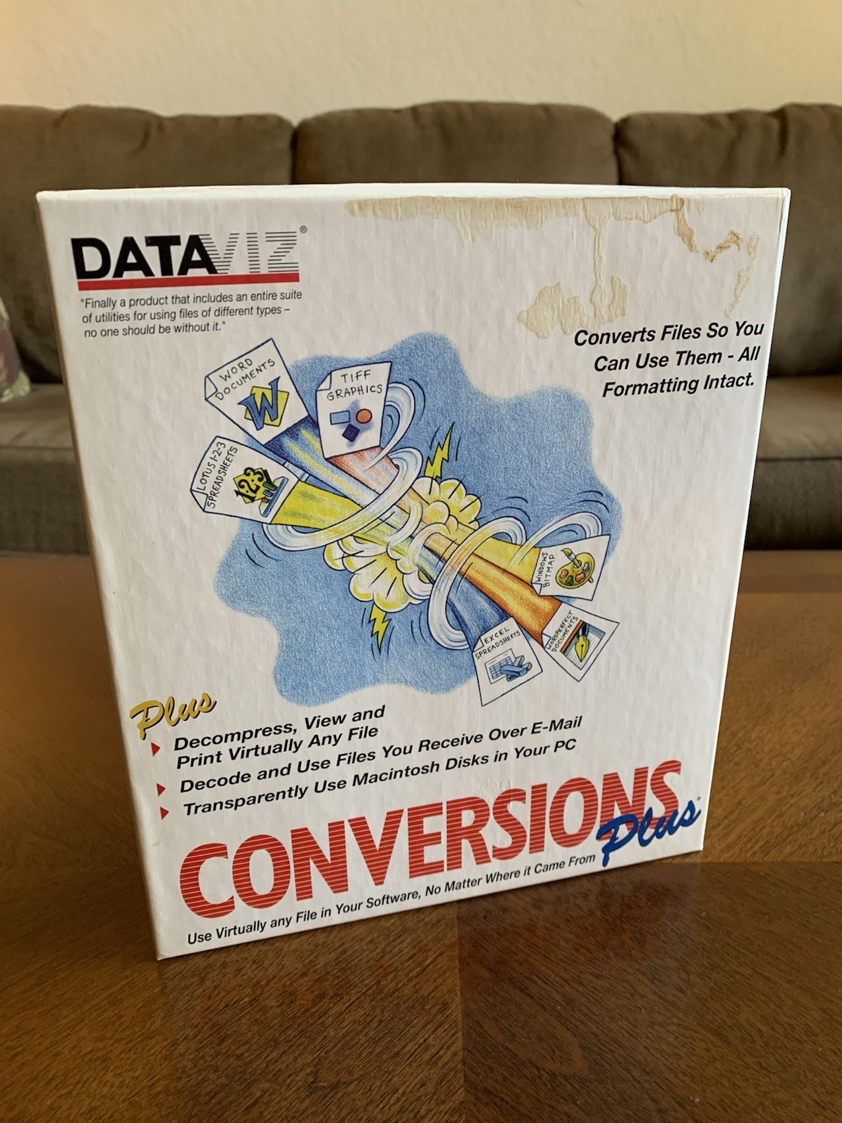 DataViz Conversions Plus for Windows 95, CD - Open Mac discs and files and MORE