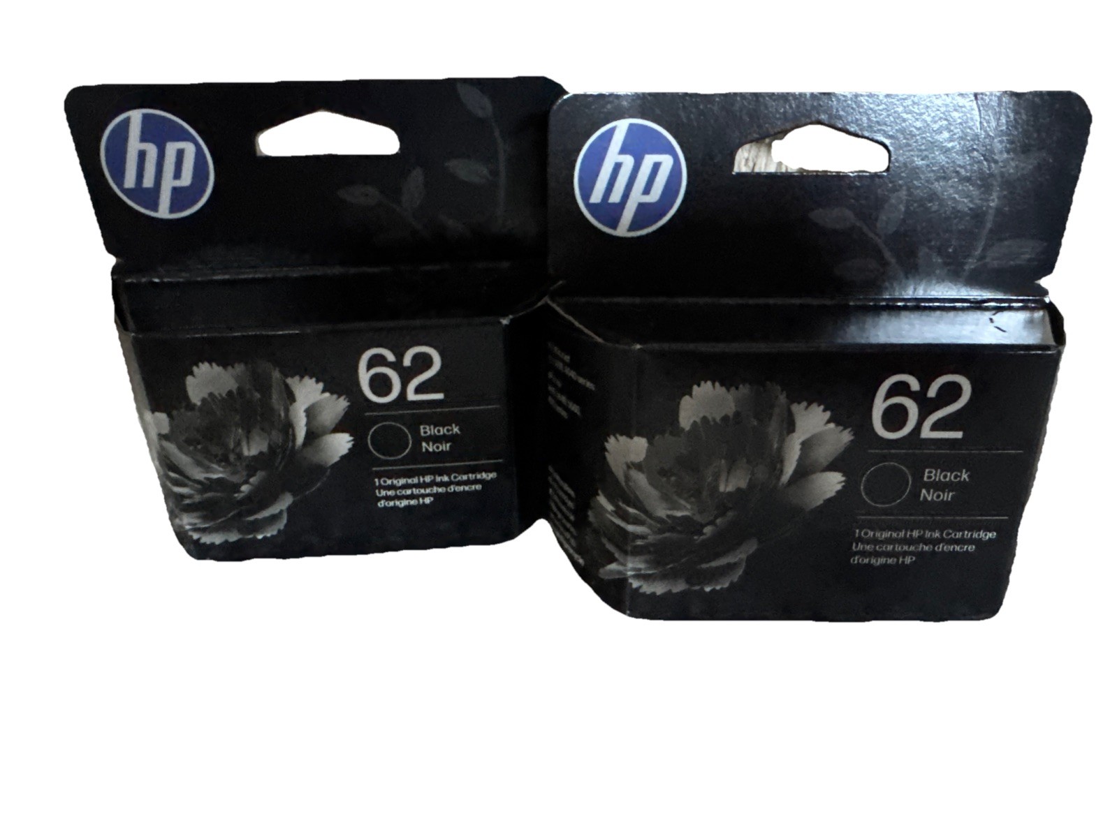 Genuine HP Ink 62 Black Cartridge C2P04AN OEM Sealed Box Dated 10/2027