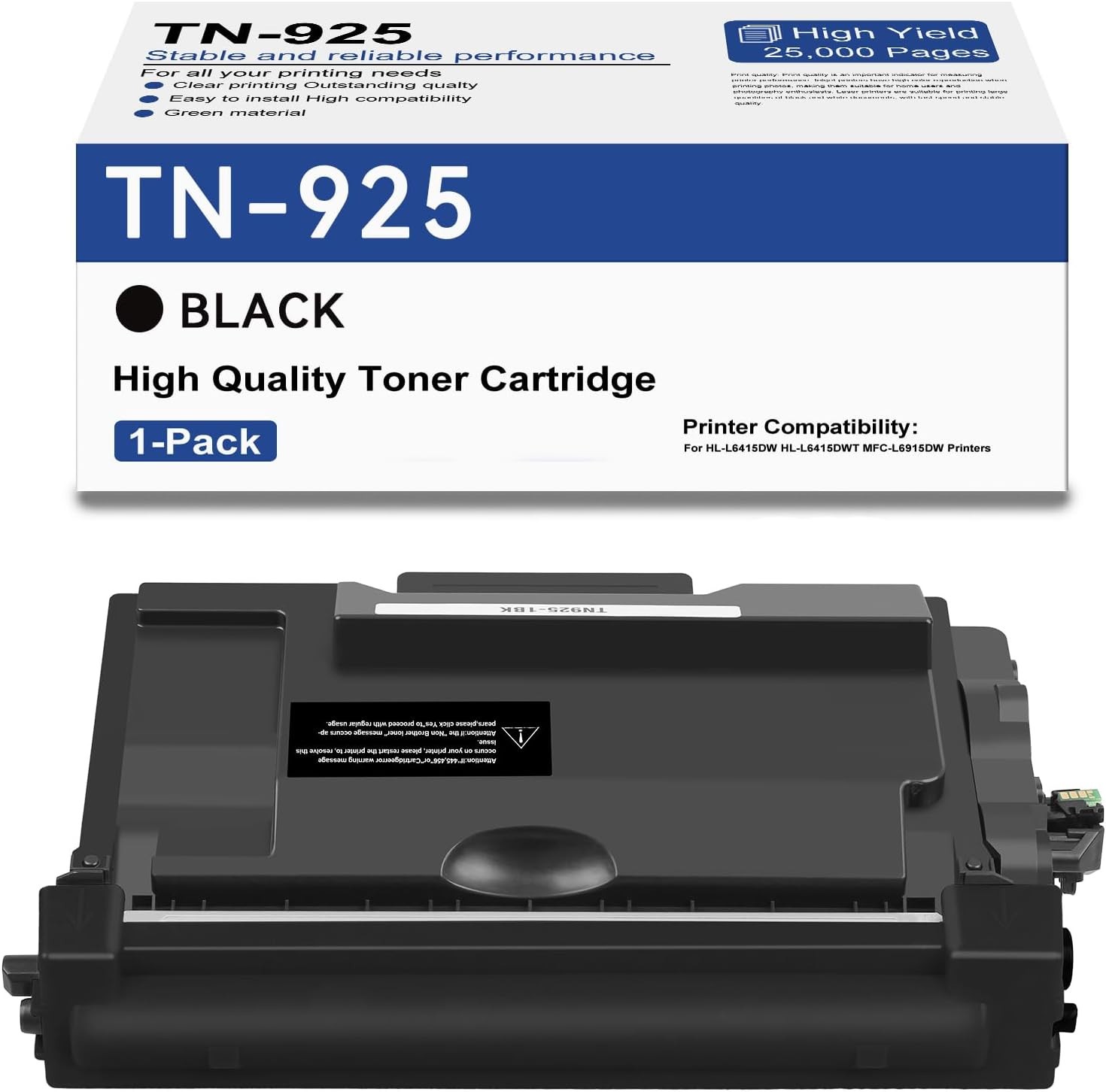 TN925 TN-925 Black Toner Cartridge For Brother HL-L6415DW 25,000 Pages 3045