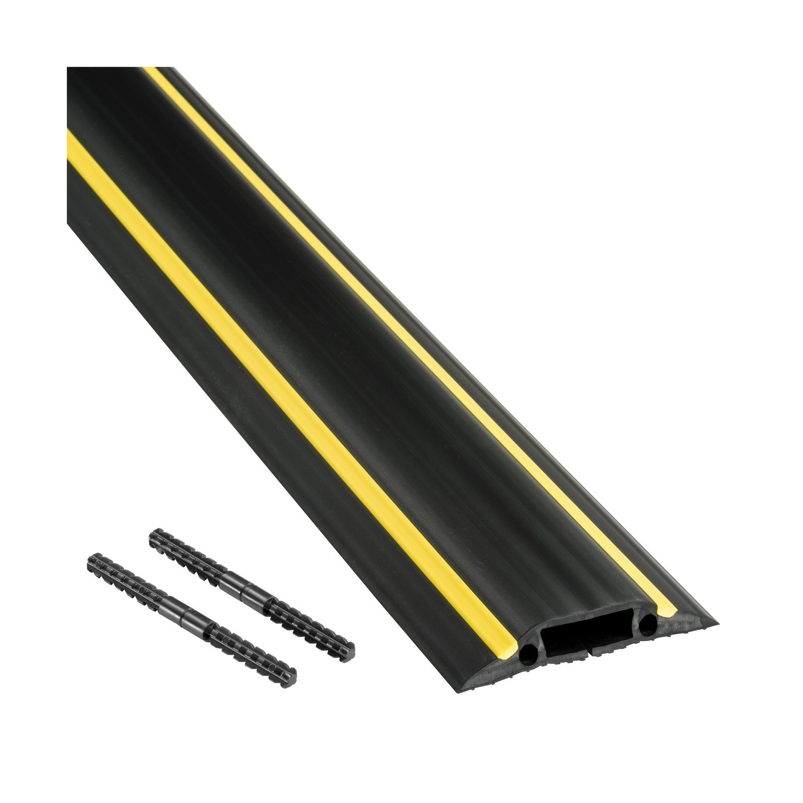 D-Line 30ft Floor Cord Cover, Made in USA Linkable Cable Protector, Hide Exte...