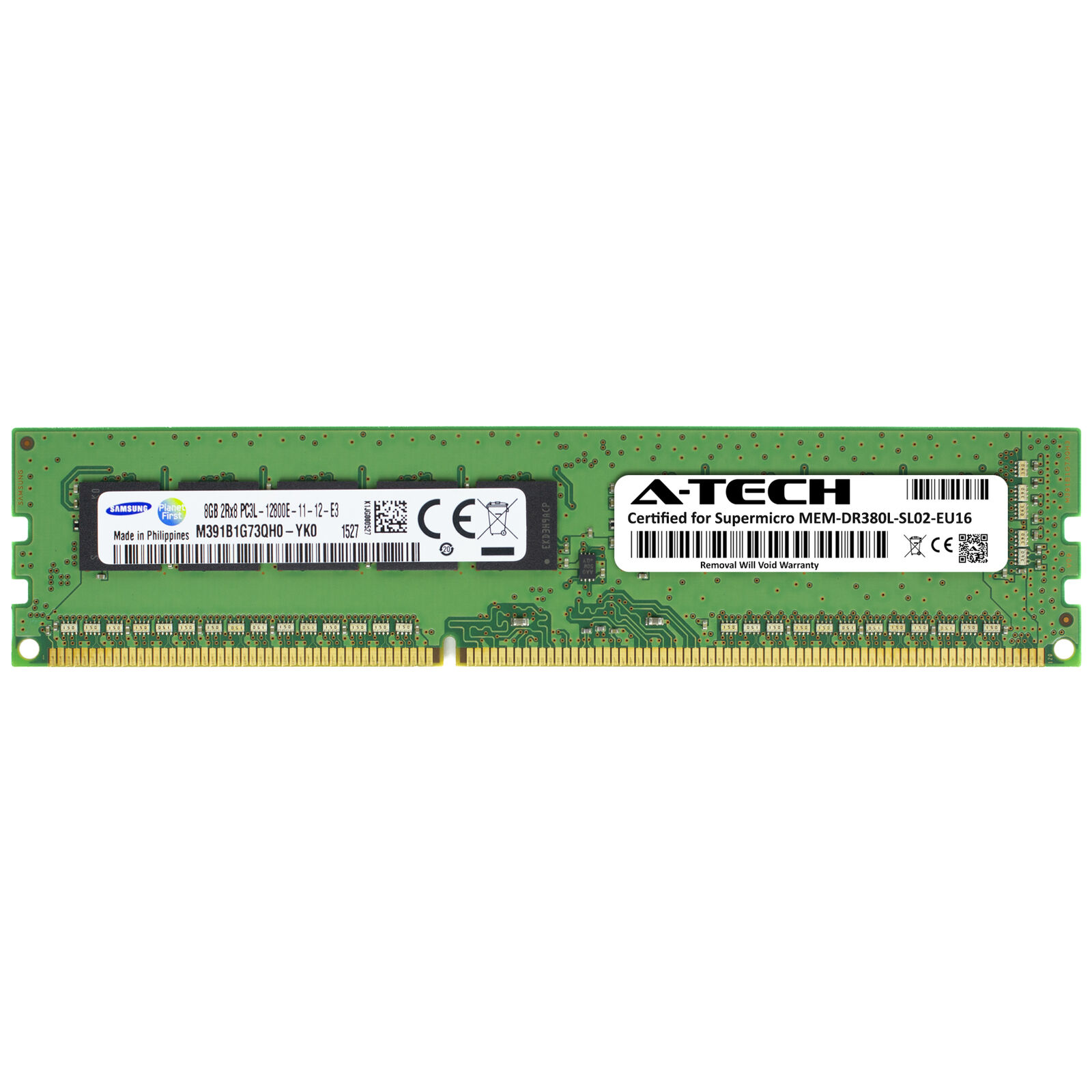 8GB PC3L-12800E Supermicro MEM-DR380L-SL02-EU16 Equivalent Server Memory RAM