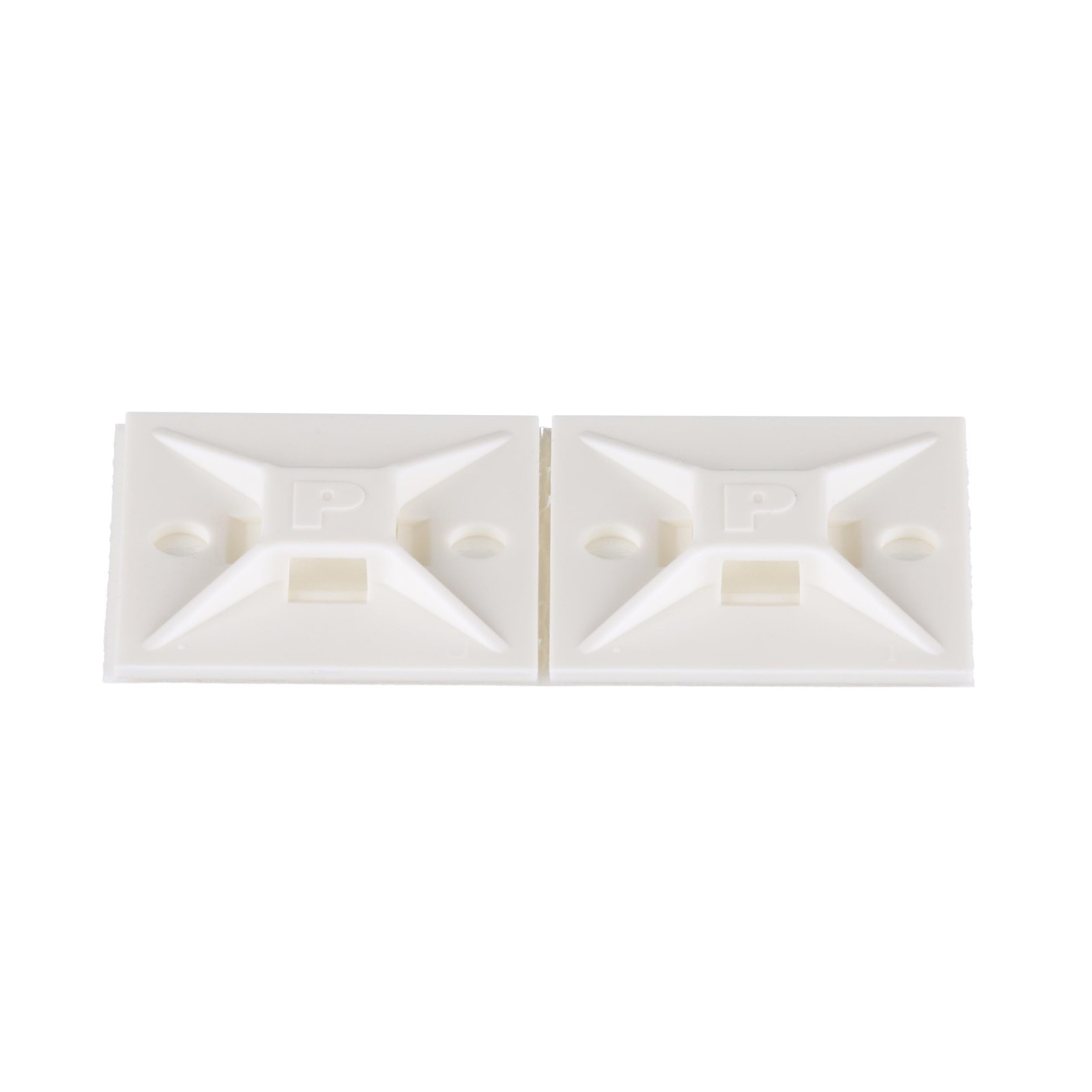 100-Pack Mounting Bases with Rubber Adhesive Tape, White, PANDUIT ABM112-A-C