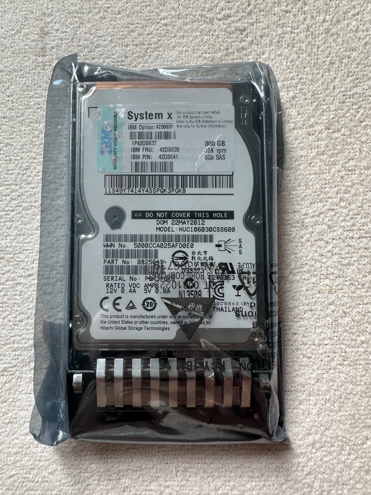 IBM 90Y8914 System X 300GB 10K SAS 2.5" Hard Drive