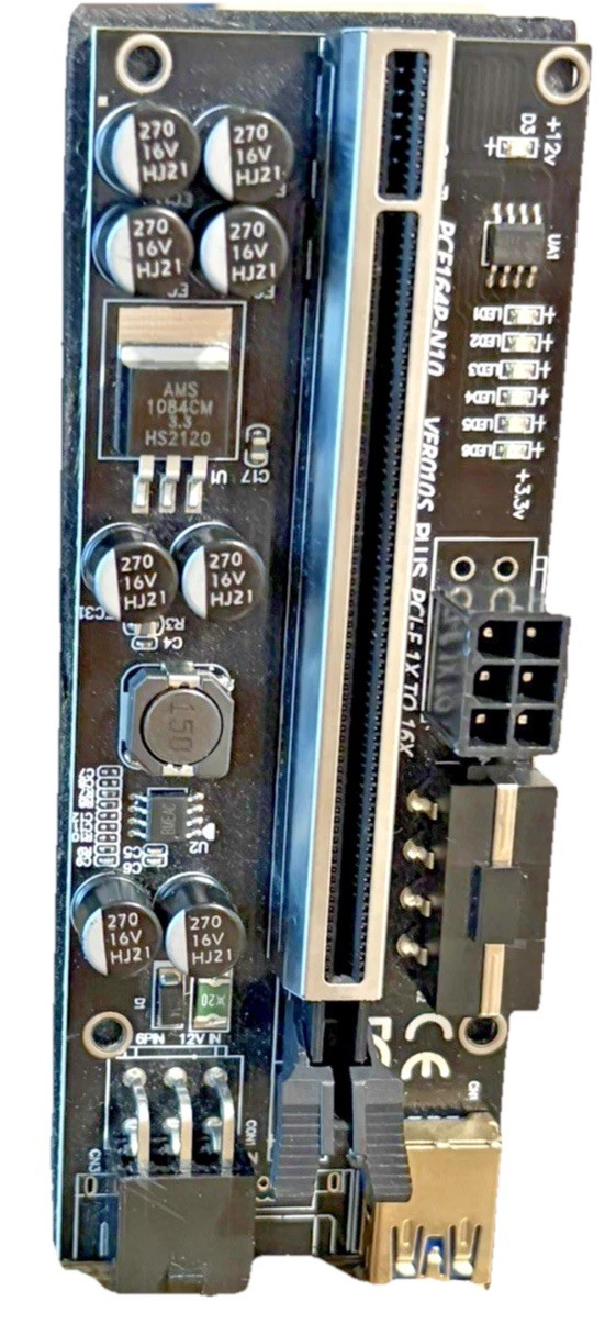 PCE164P-N10 VER010S Plus PCI-E 1x To 16x Video Card/Graphics Card (bin-8)
