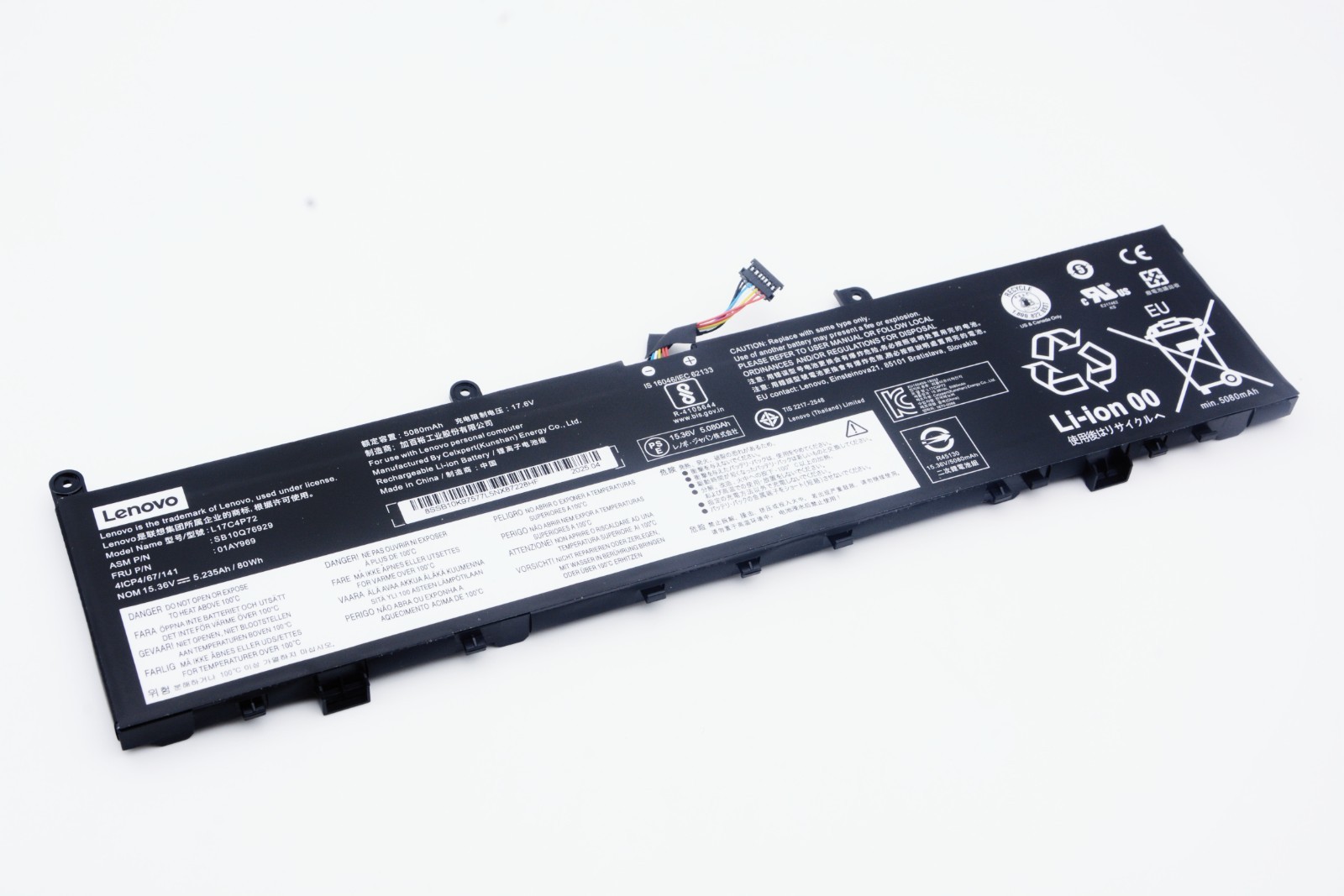 Genuine 01AY969 Battery For Lenovo ThinkPad P1 1st Gen/2nd Gen L17C4P72 01YU911