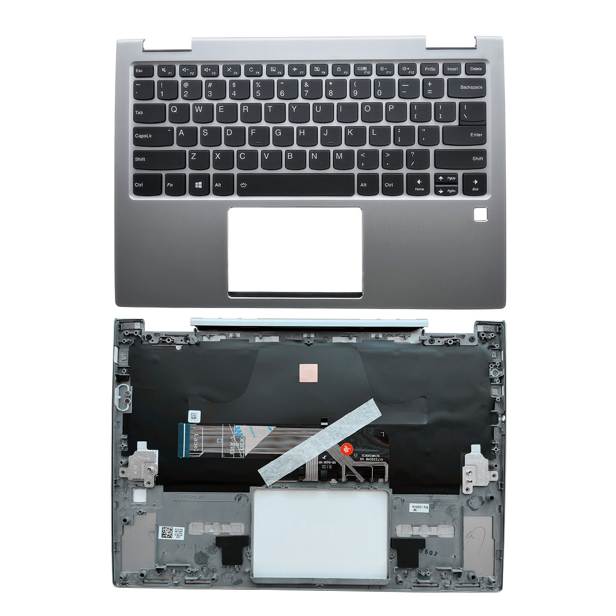 New For Lenovo Yoga 730-13IKB Upper Palmrest Keyboard Cover 5CB0Q95936 Silver US