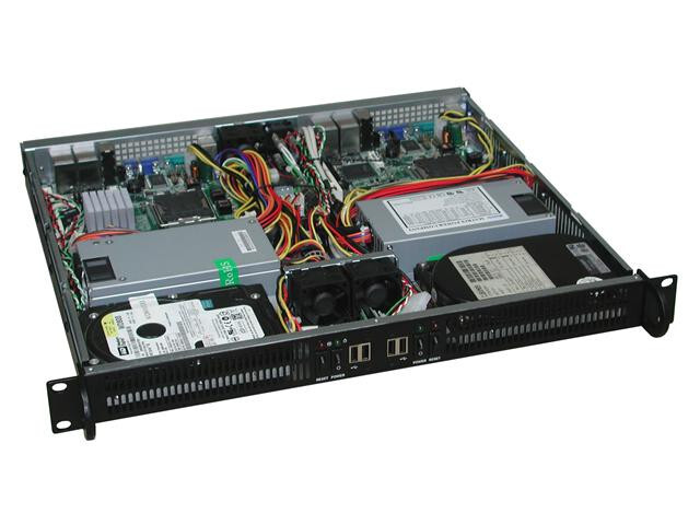 1U 19" Rackmount Server Case for Dual Micro-ITX mITX Motherboard Systems