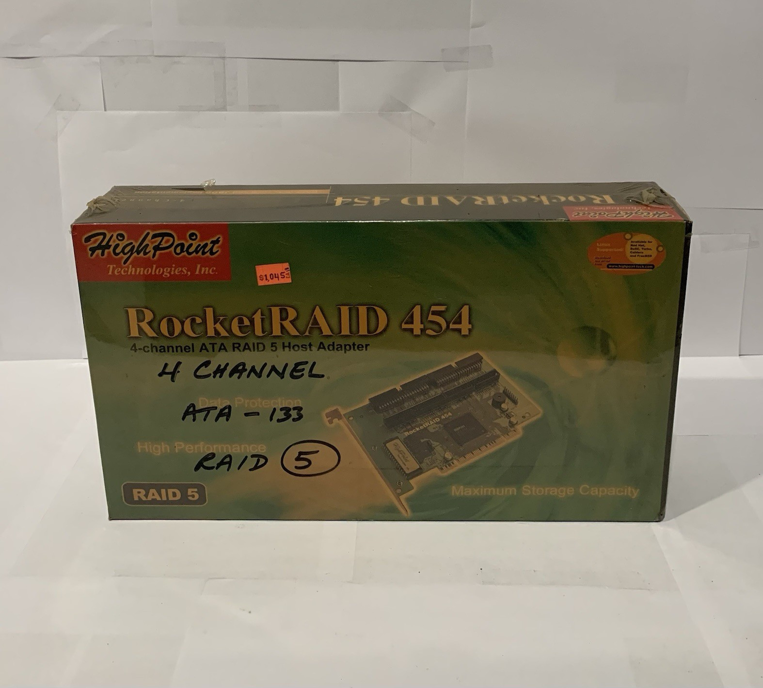 HighPoint RocketRAID 454 4-Port ATA/133 RAID Controller Card RAID 0/1/5/10 JBOD