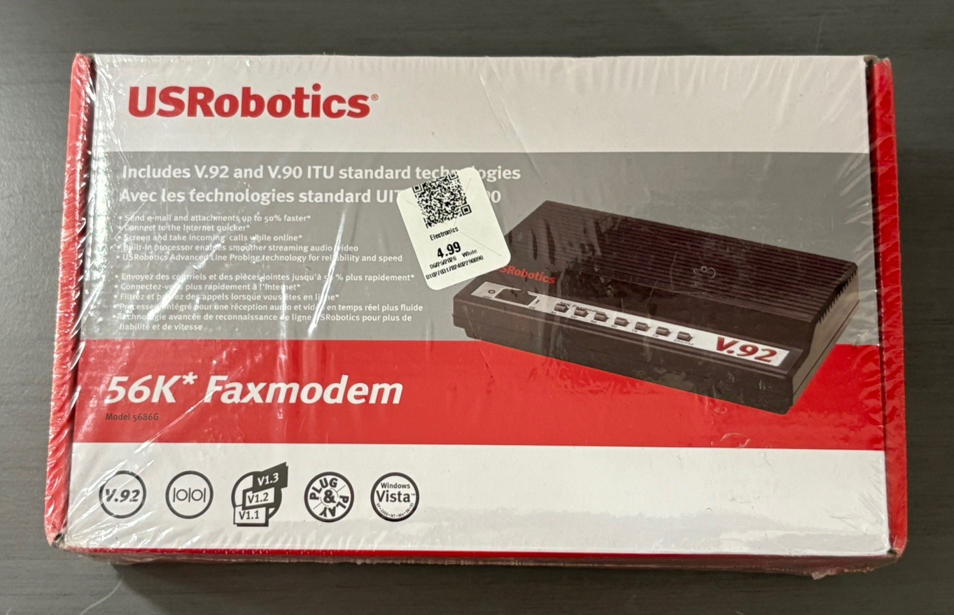 BRAND NEW  USRobotics 56K Faxmodem - Model 5686G SEALED 