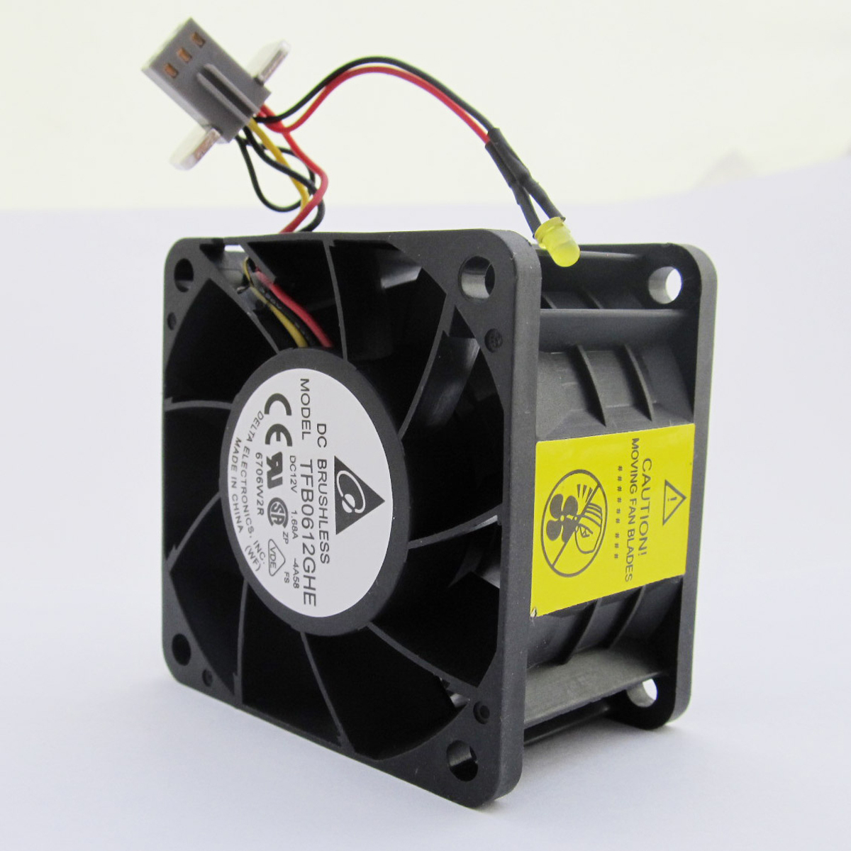 1pc Delta TFB0612GHE 12V 1.68A 60x60x38mm 6038 60mm Server 6P DC Cooling fan