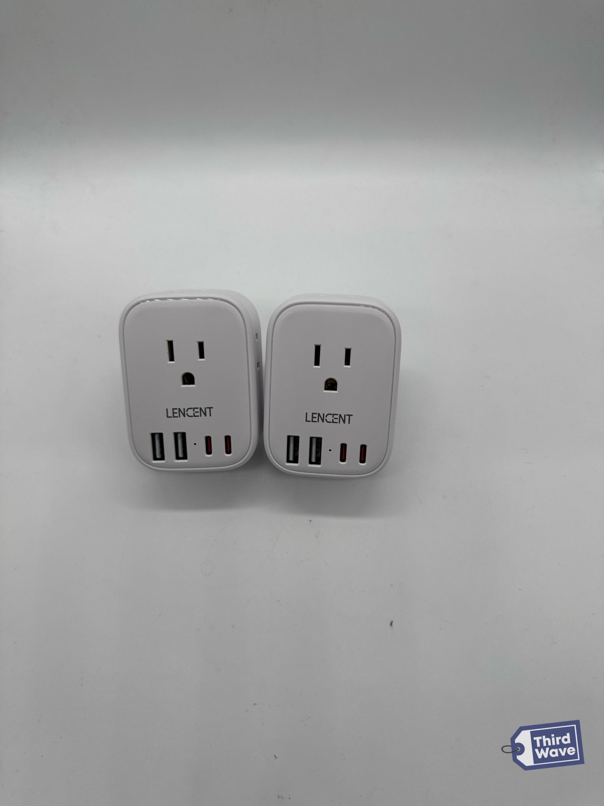 2-Pack Travel Power Adapter US to EU Germany France 4 Outlet 4 USB
