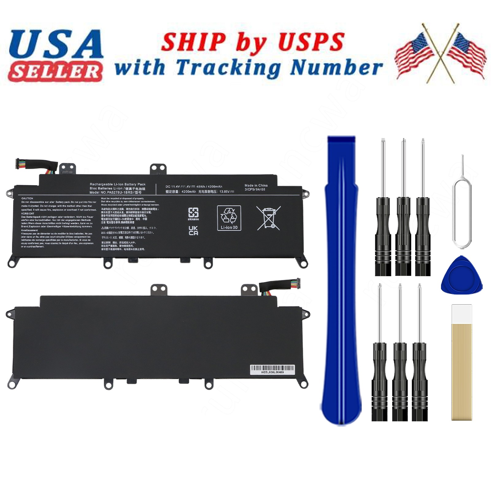 PA5278U-1BRS Battery for Portege X30-D-123, X30-D-162, Tecra X40-D-123, X40-D